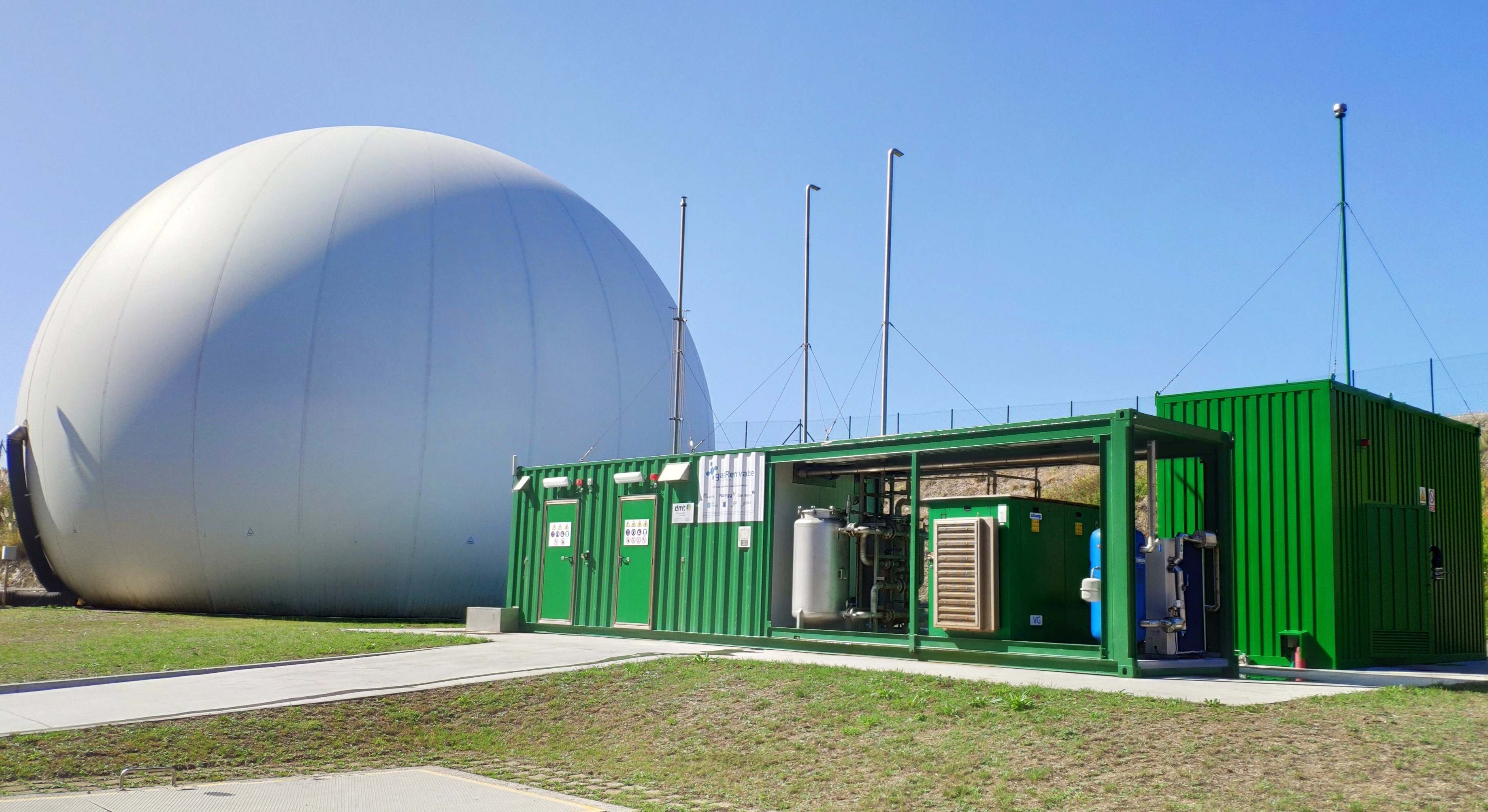 Planta Edar de Bens, de producción propia de biometano, en A Coruña