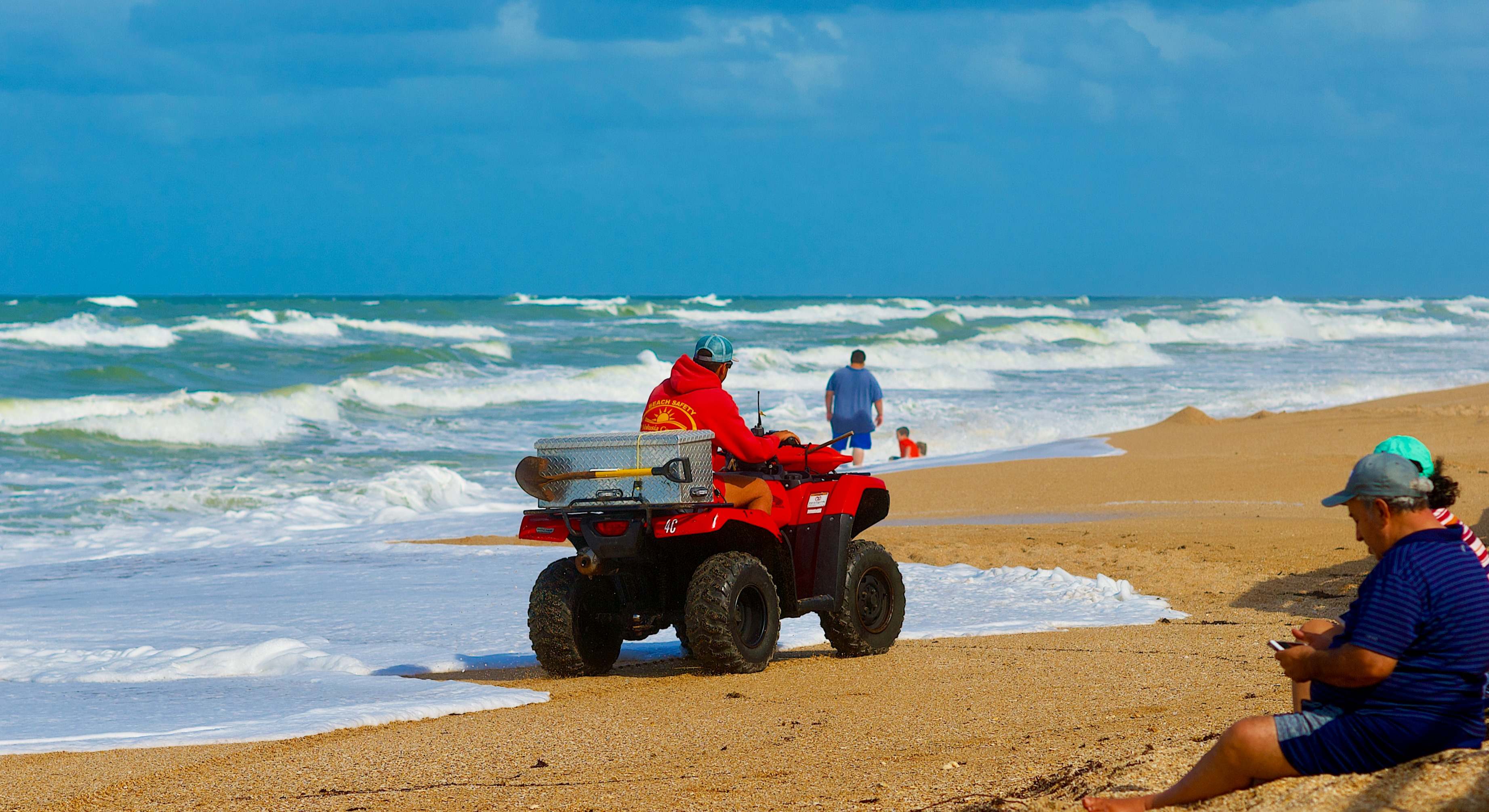 Bajada de temperaturas en una playa