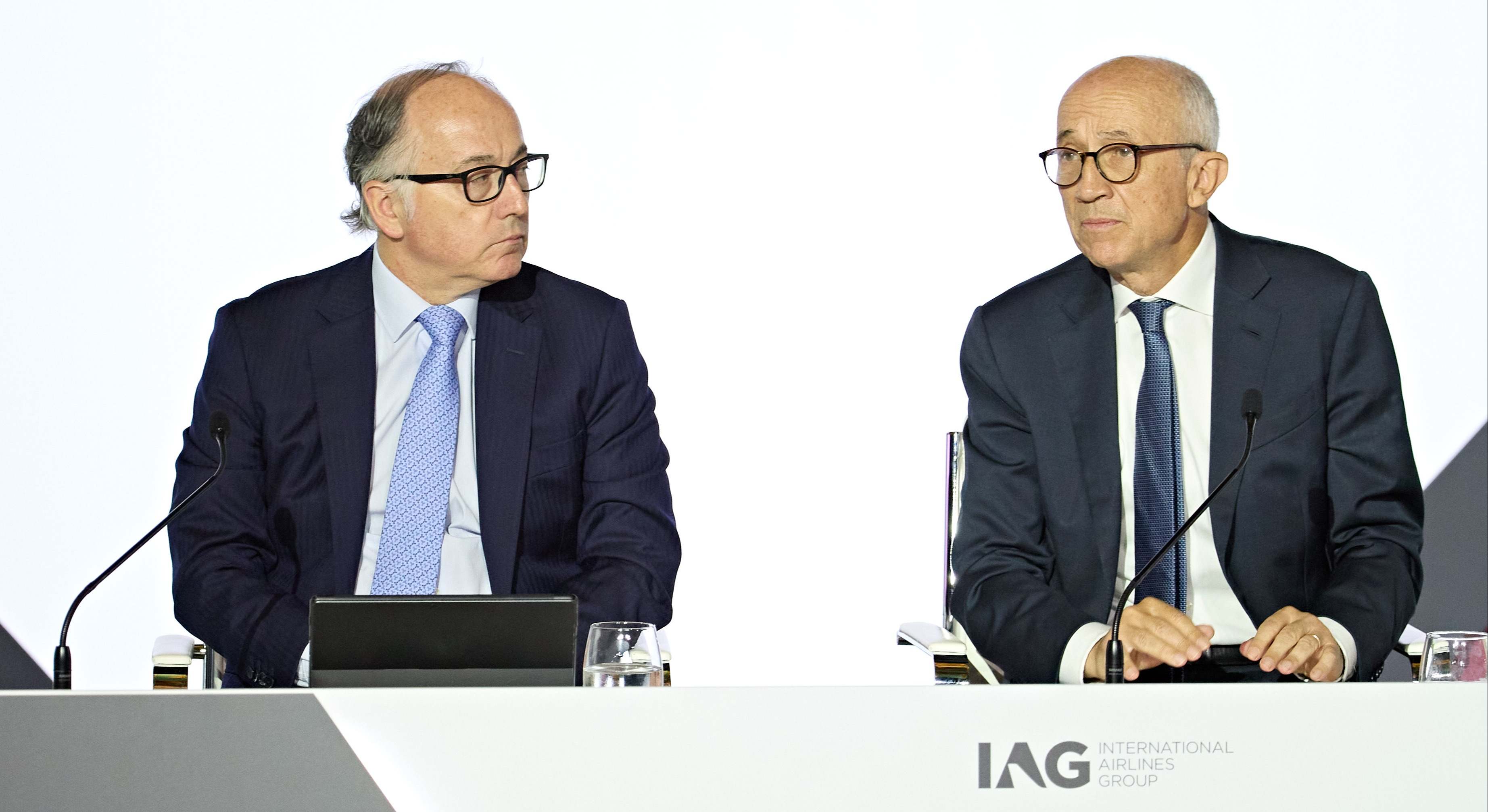 Luis Gallego y Javier Ferrán, CEO y presidente de IAG, respectivamente.