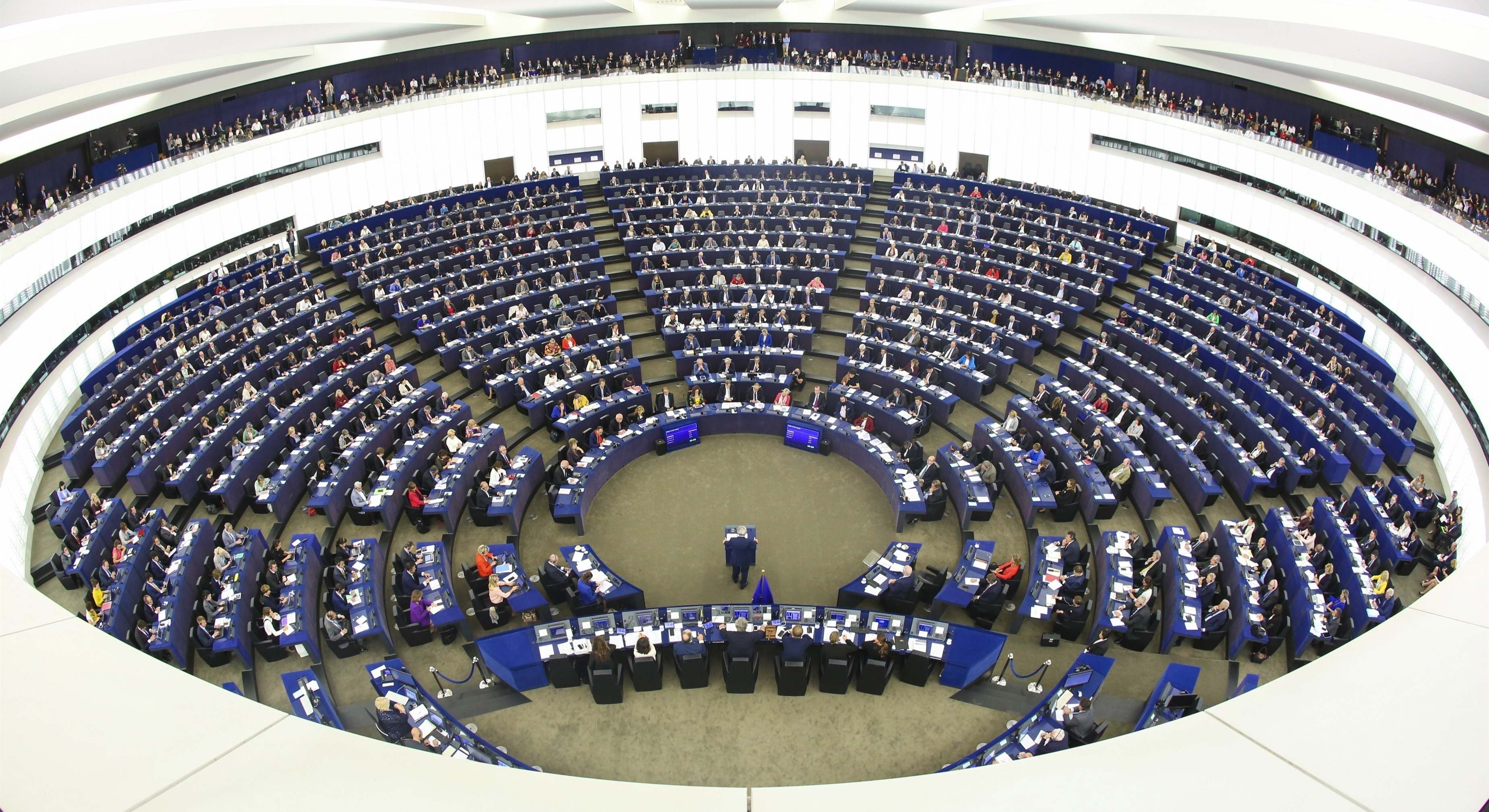 Interior del Pleno del Parlamento Europeo en Estrasburgo. / Foto: EP