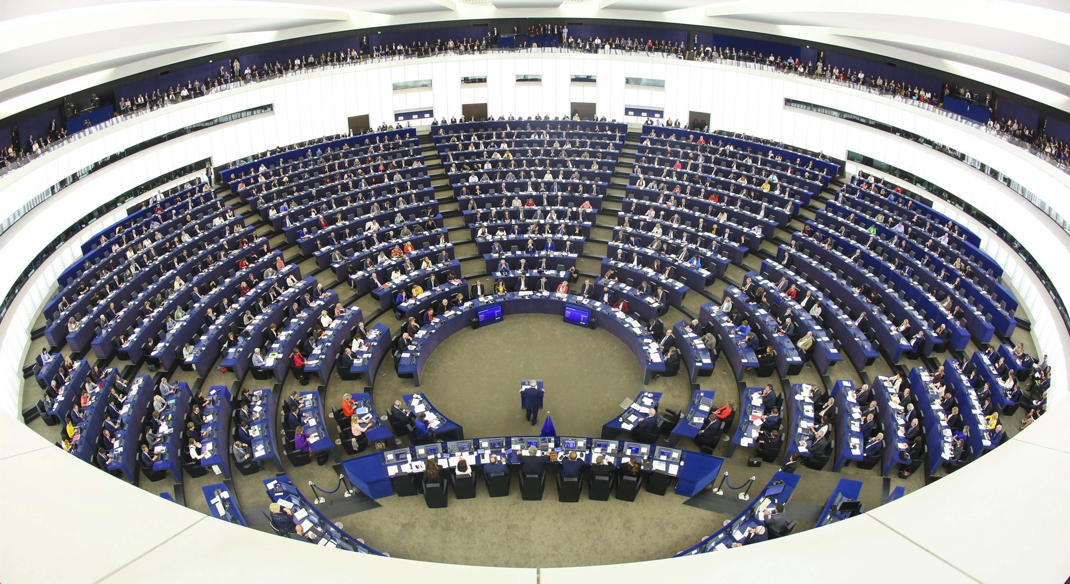 Interior del Pleno del Parlamento Europeo en Estrasburgo. / Foto: EP