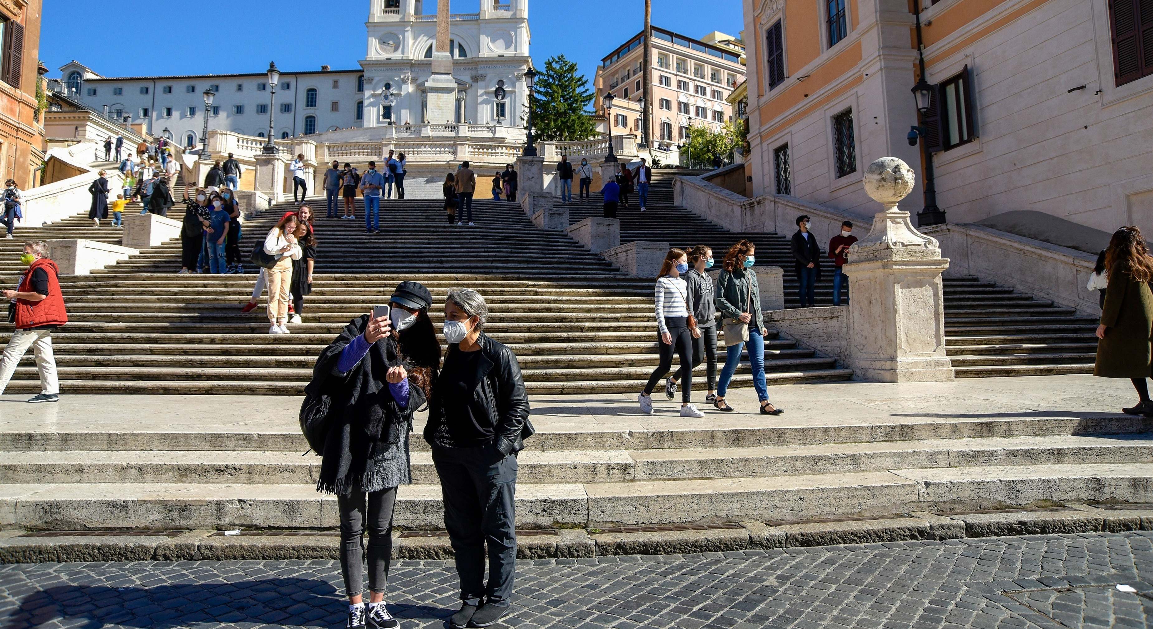 Escalinata de Plaza España en Roma