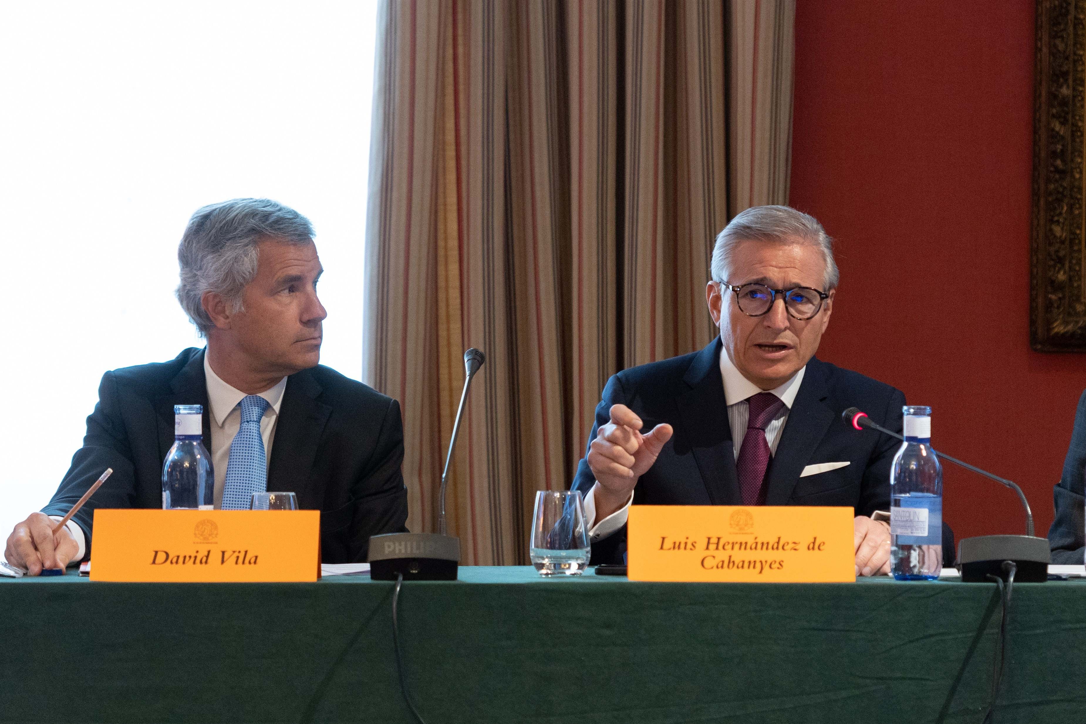 El consejero delegado de Renta Corporación, David Vila, y el presidente, Luis Hernández de Cabanyes. EE