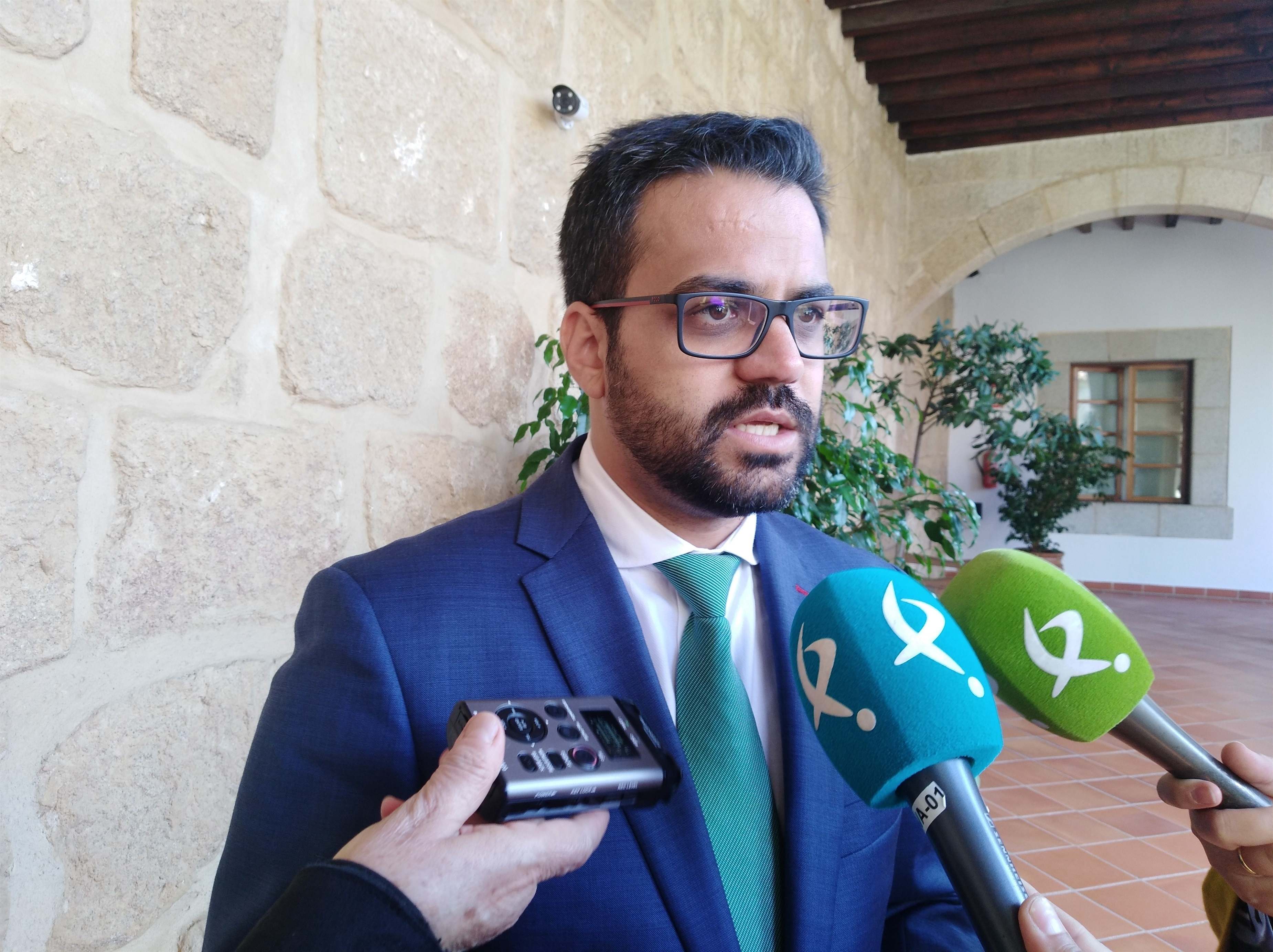 El alcalde de Olivenza, Manuel José González Andrade
