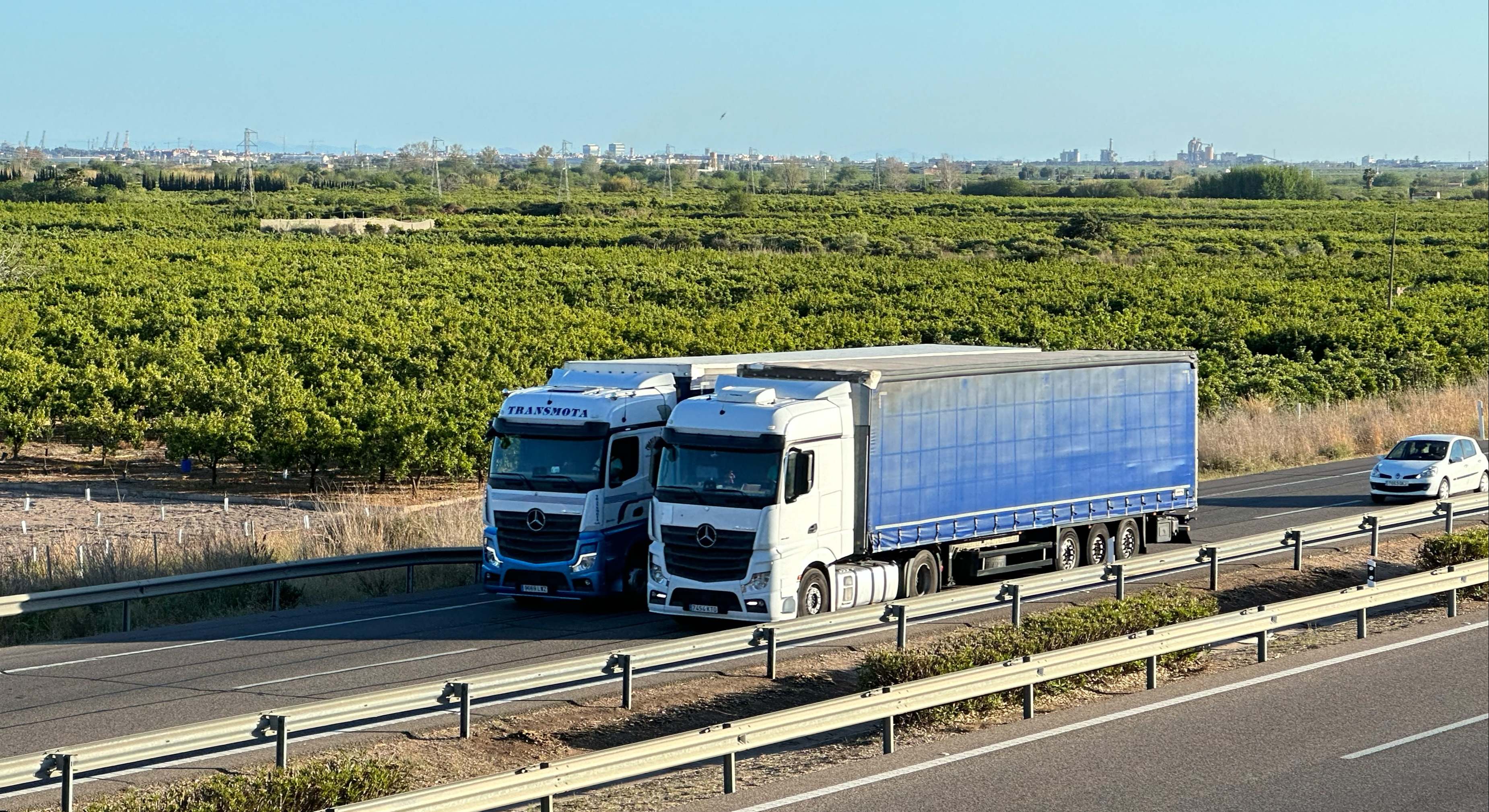 Camiones circulando por una autovía. Foto: iStock