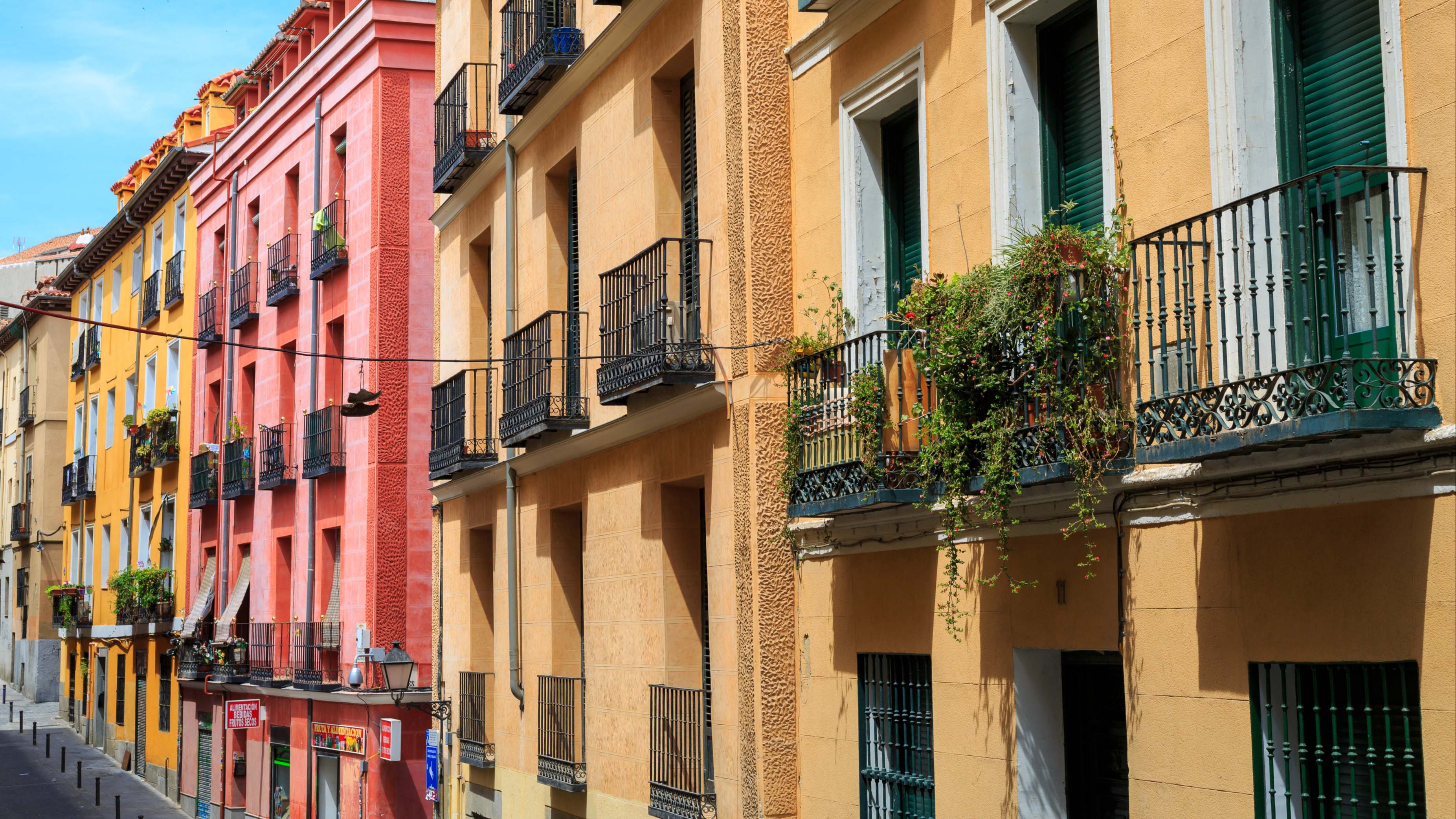 Vista de varias viviendas en Madrid