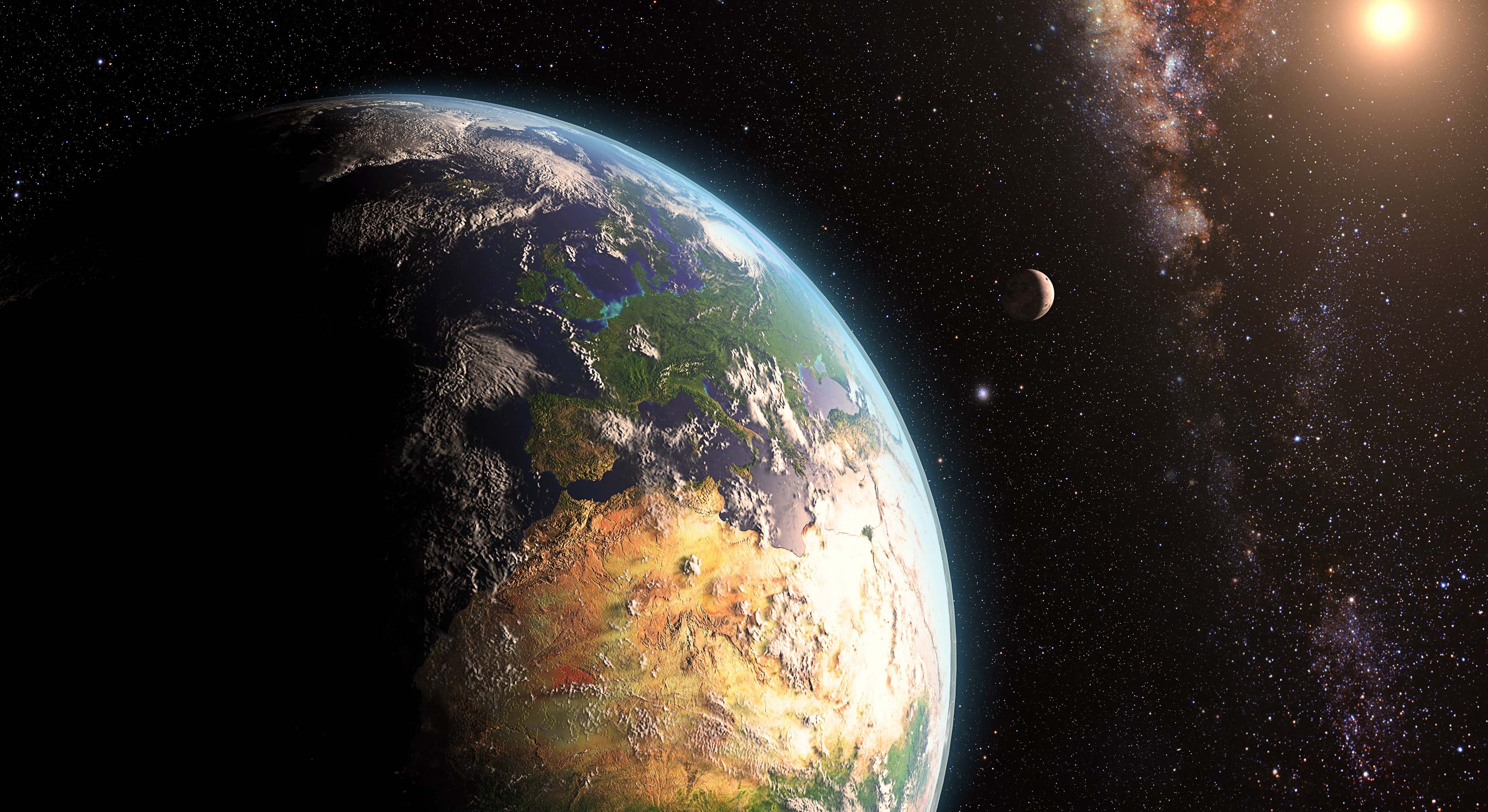 Planeta Tierra visto desde el espacio