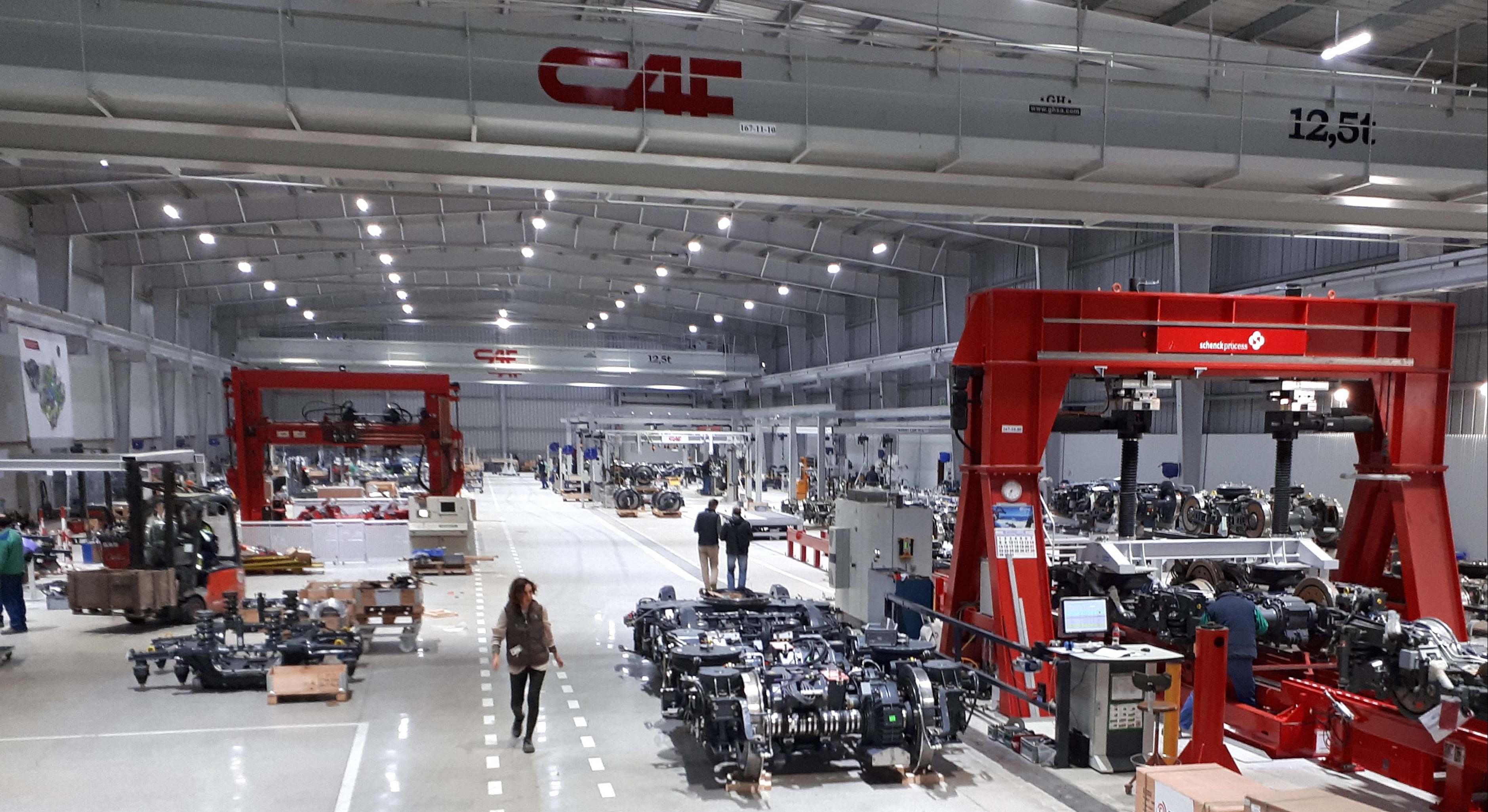 Instalaciones productivas de CAF.