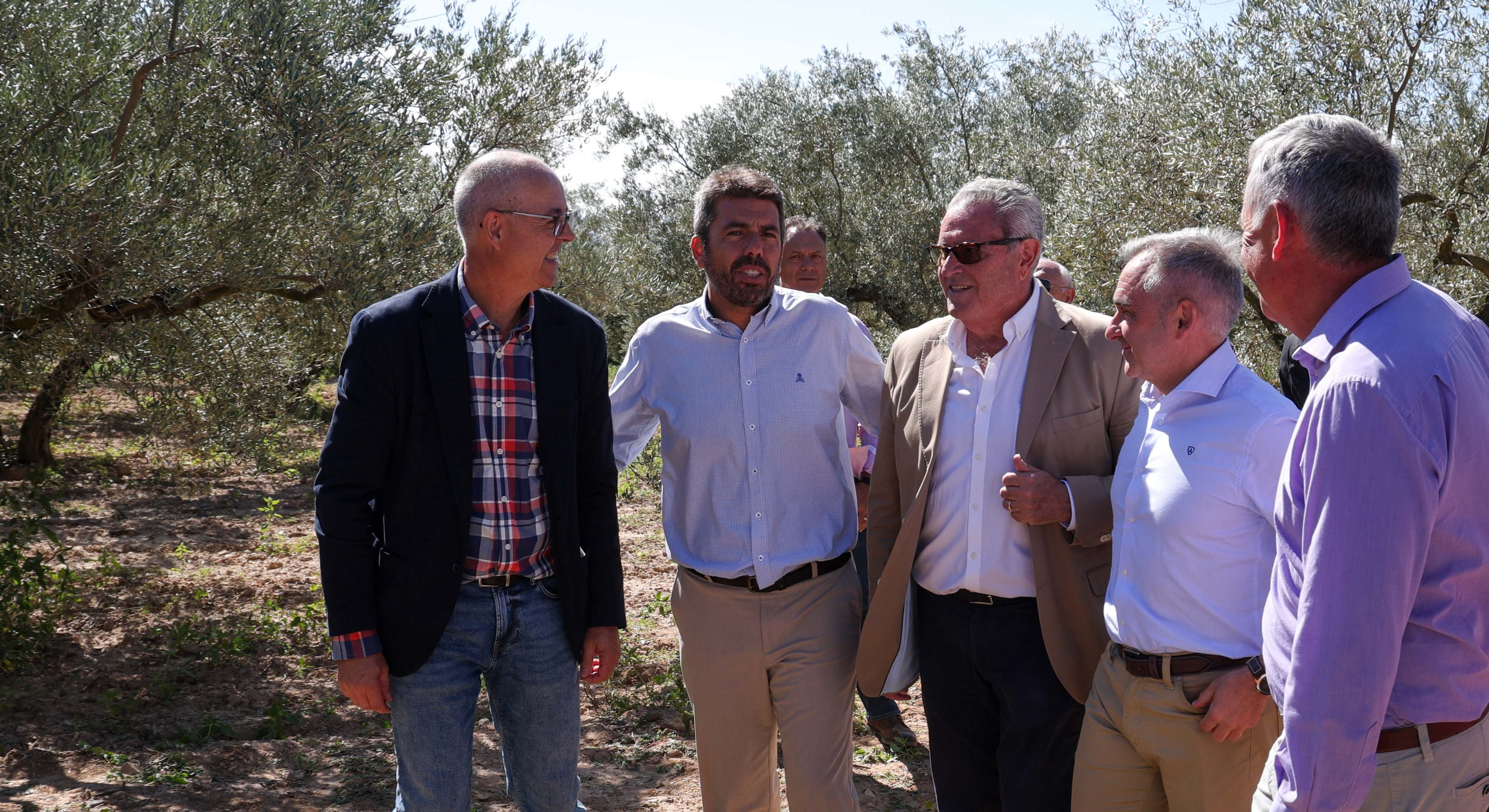 Mazón con representantes agrarios.