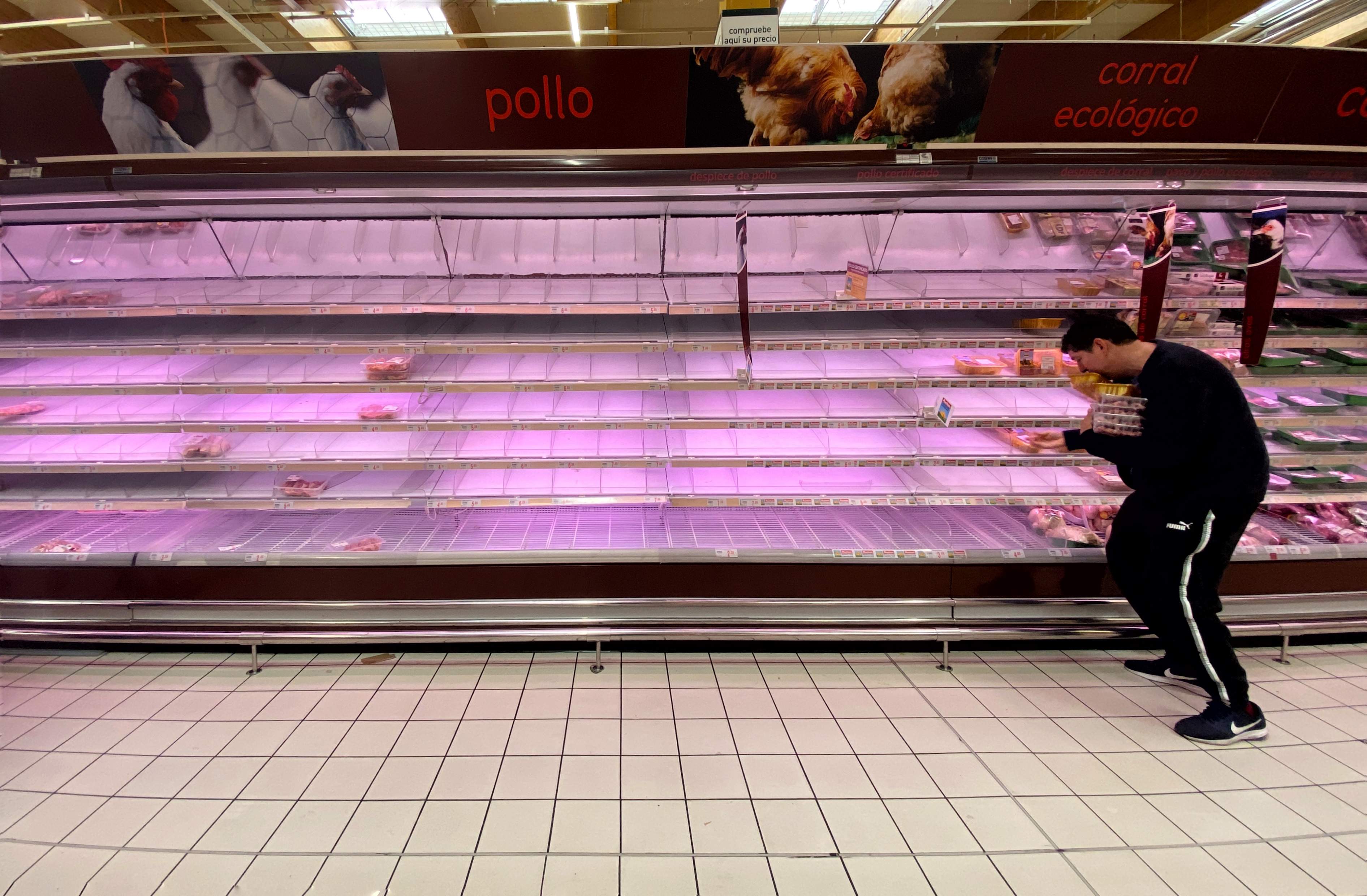 Compras en supermercados por coronavirus