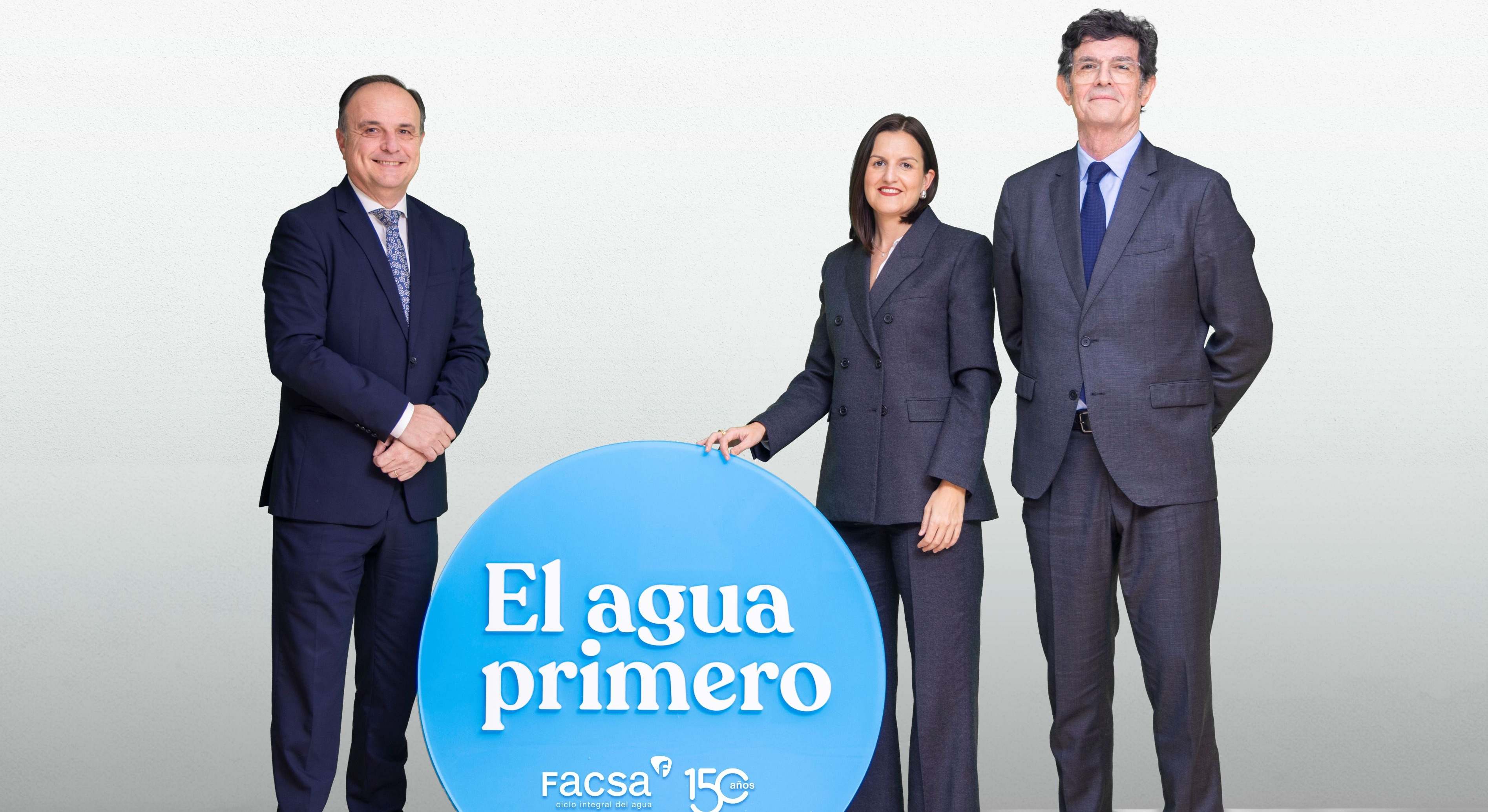 José Claramonte, Elena Llopis y Enrique Gimeno, de Facsa.