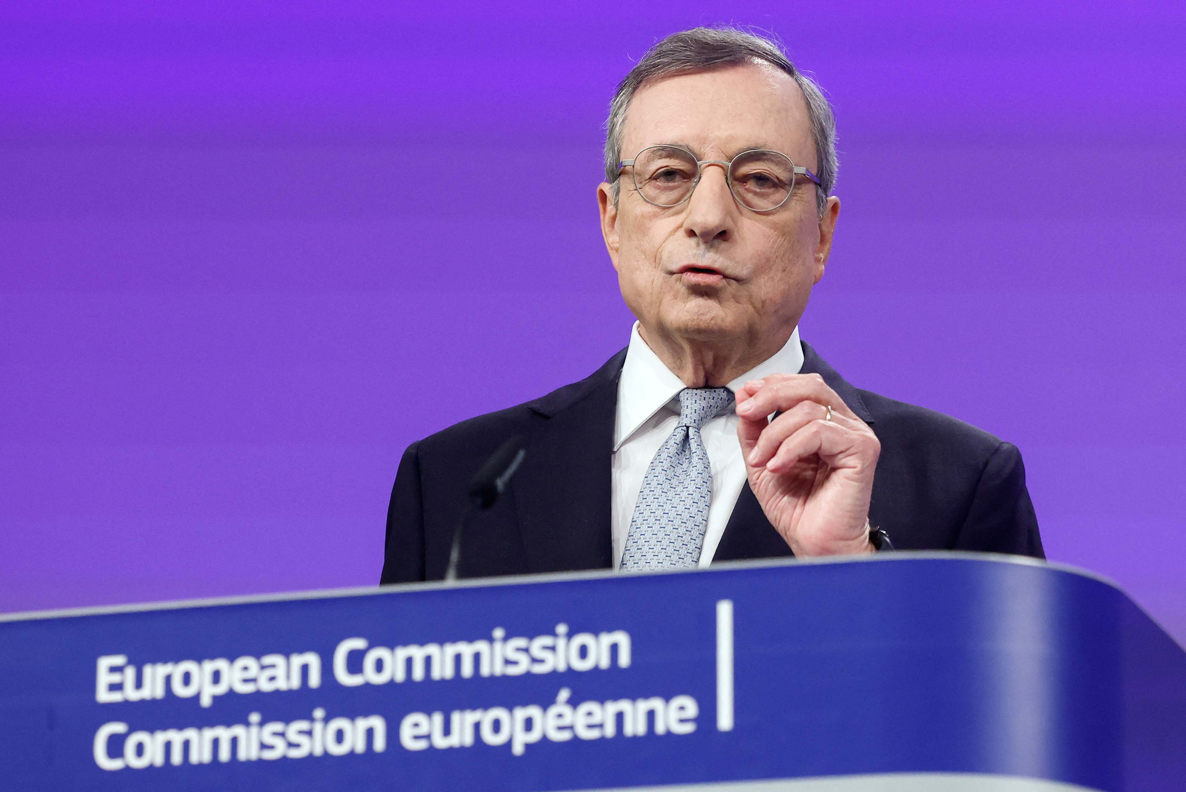 El exprimer ministro italiano, Mario Draghi.