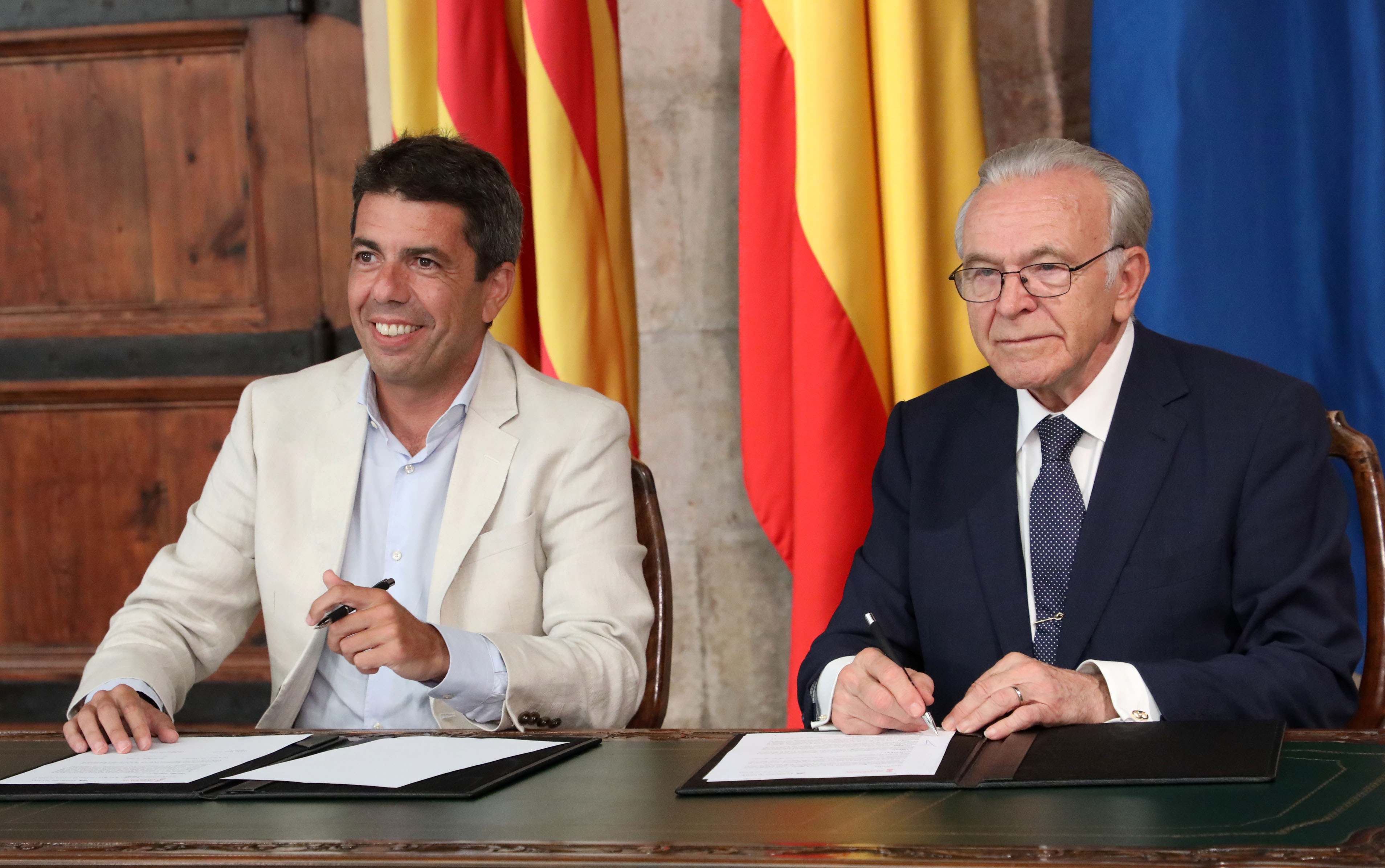 Carlos Mazón e Isidro Fainé..