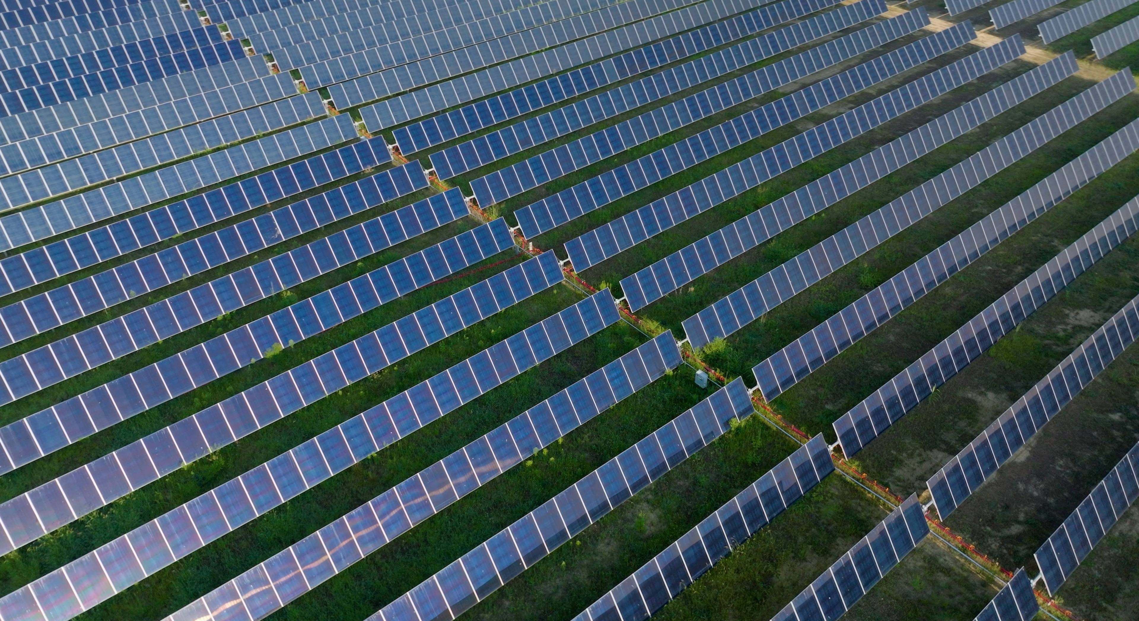 Planta solar de Amazon.