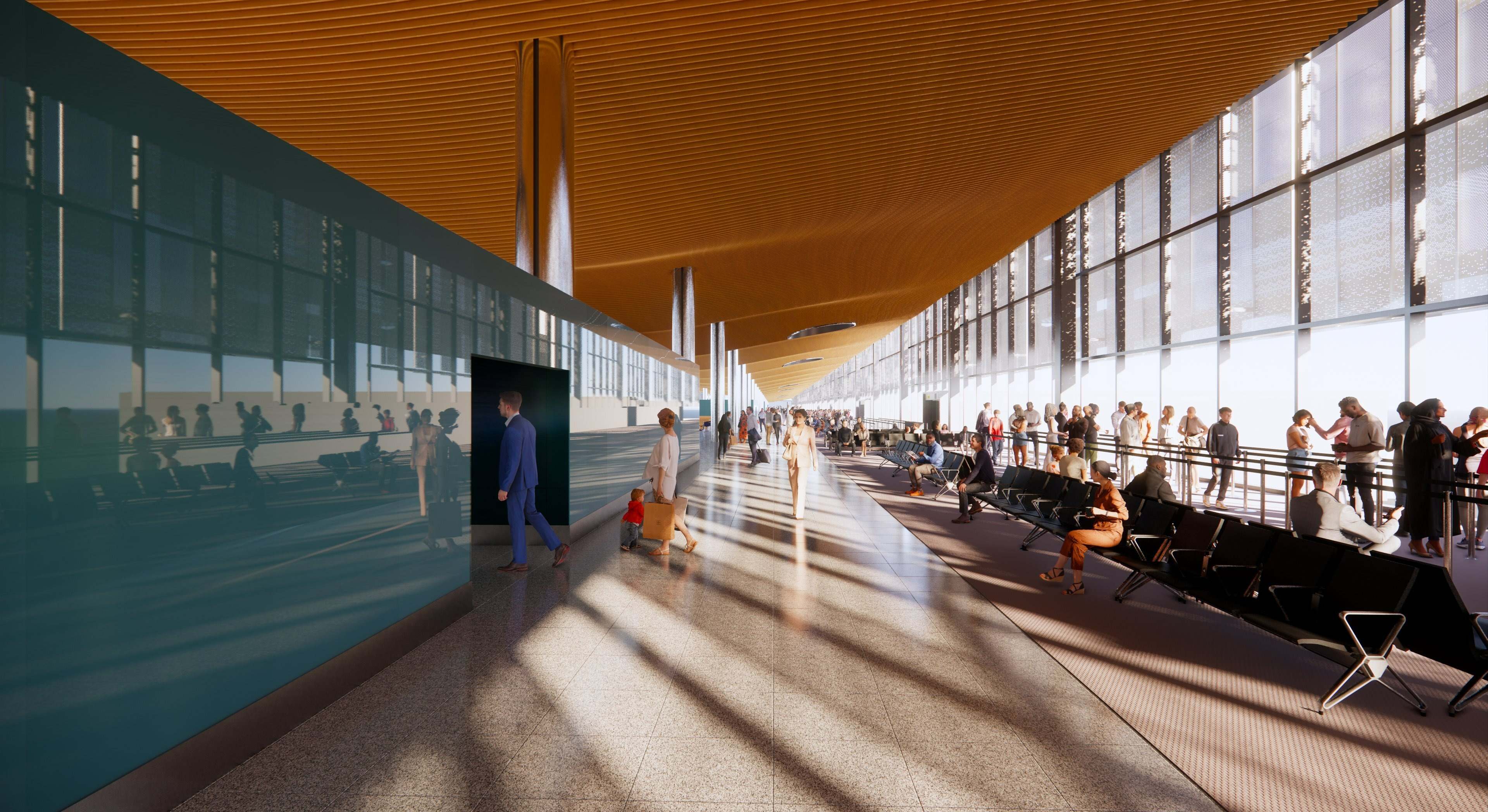 Simulación del aeropuerto de Congonhas una vez mejorado. / Aena
