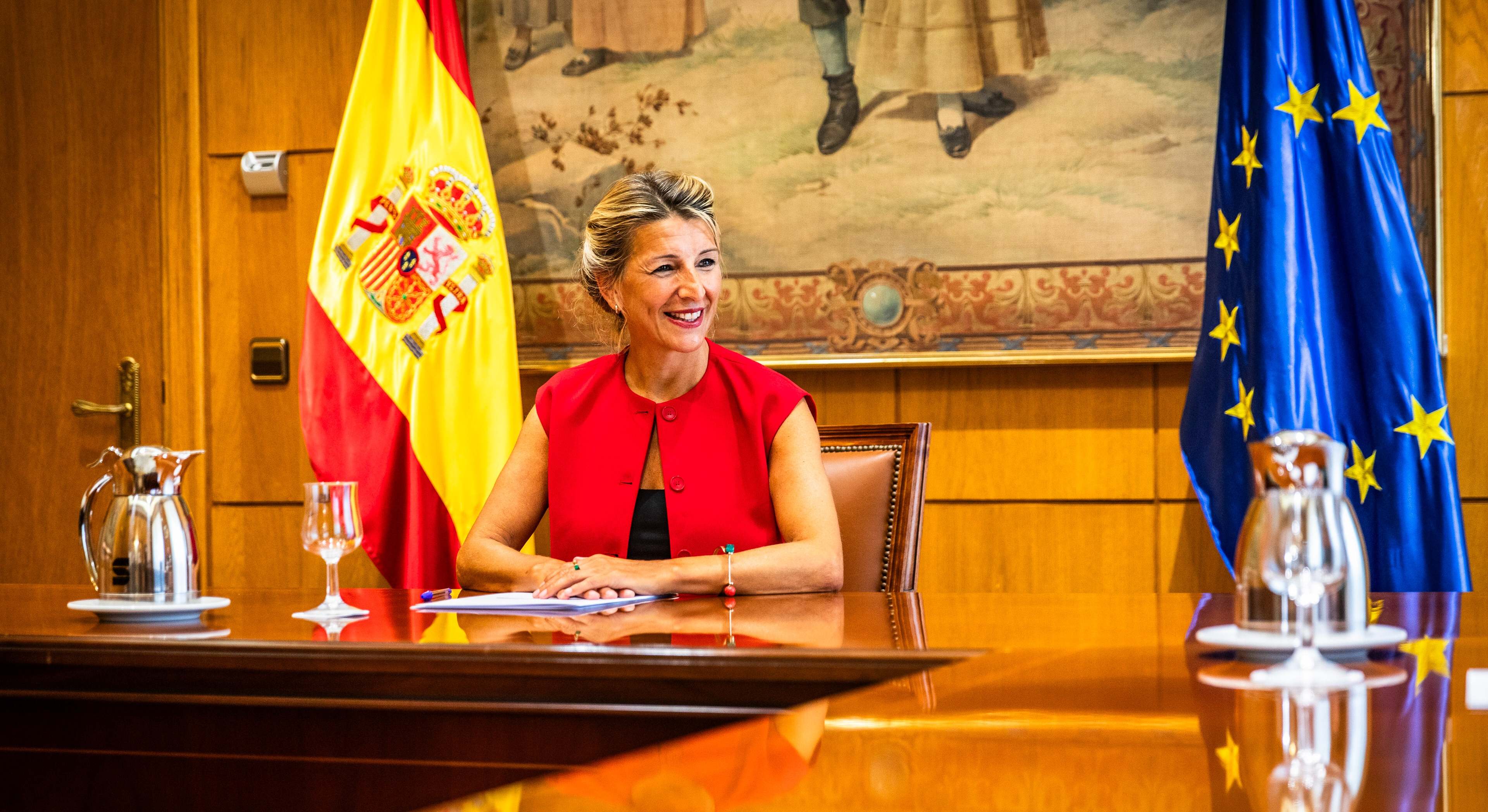 La vicepresidenta segunda y ministra de Trabajo, Yolanda Díaz. Europa Press