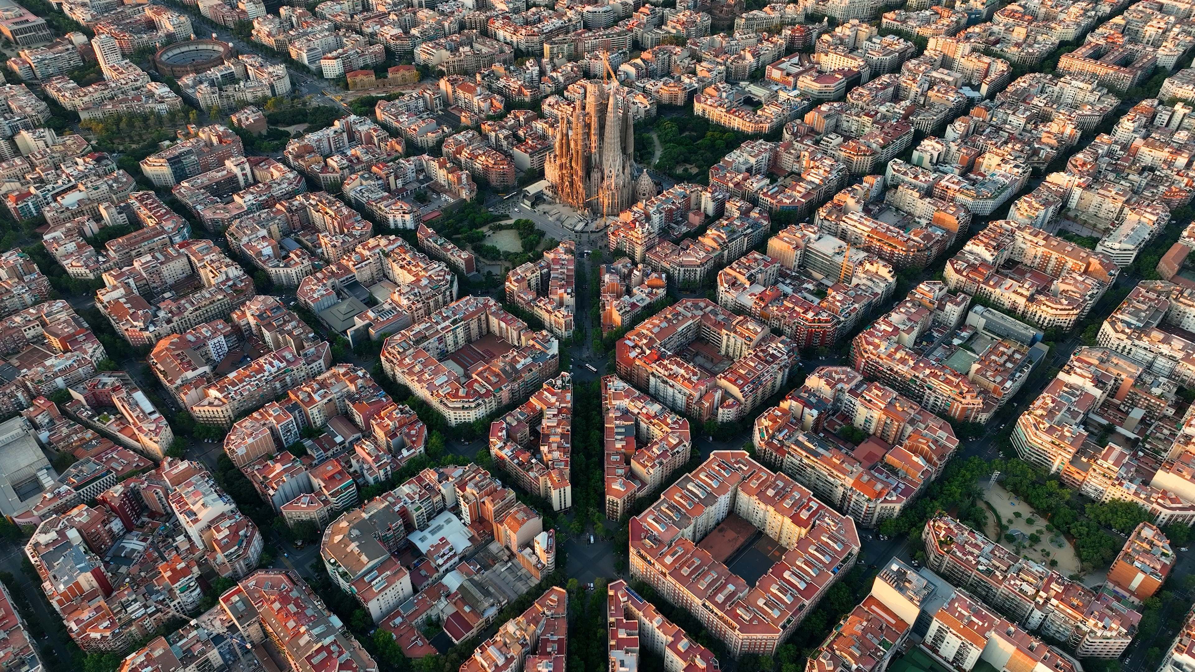 Vista aérea de Barcelona