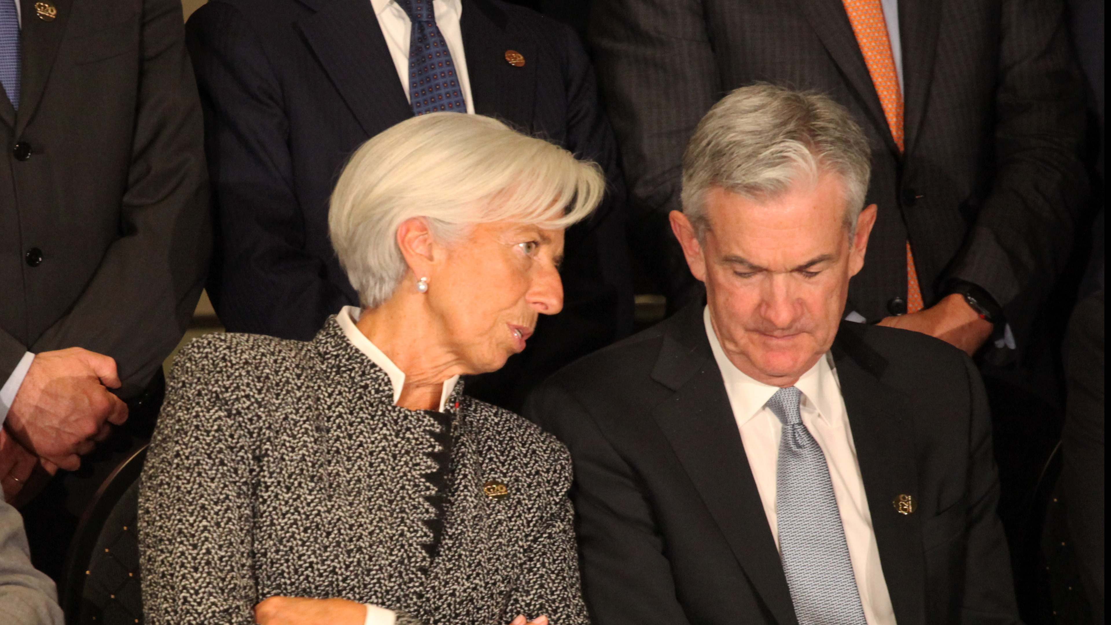 Christine Lagarde y Jerome Powell