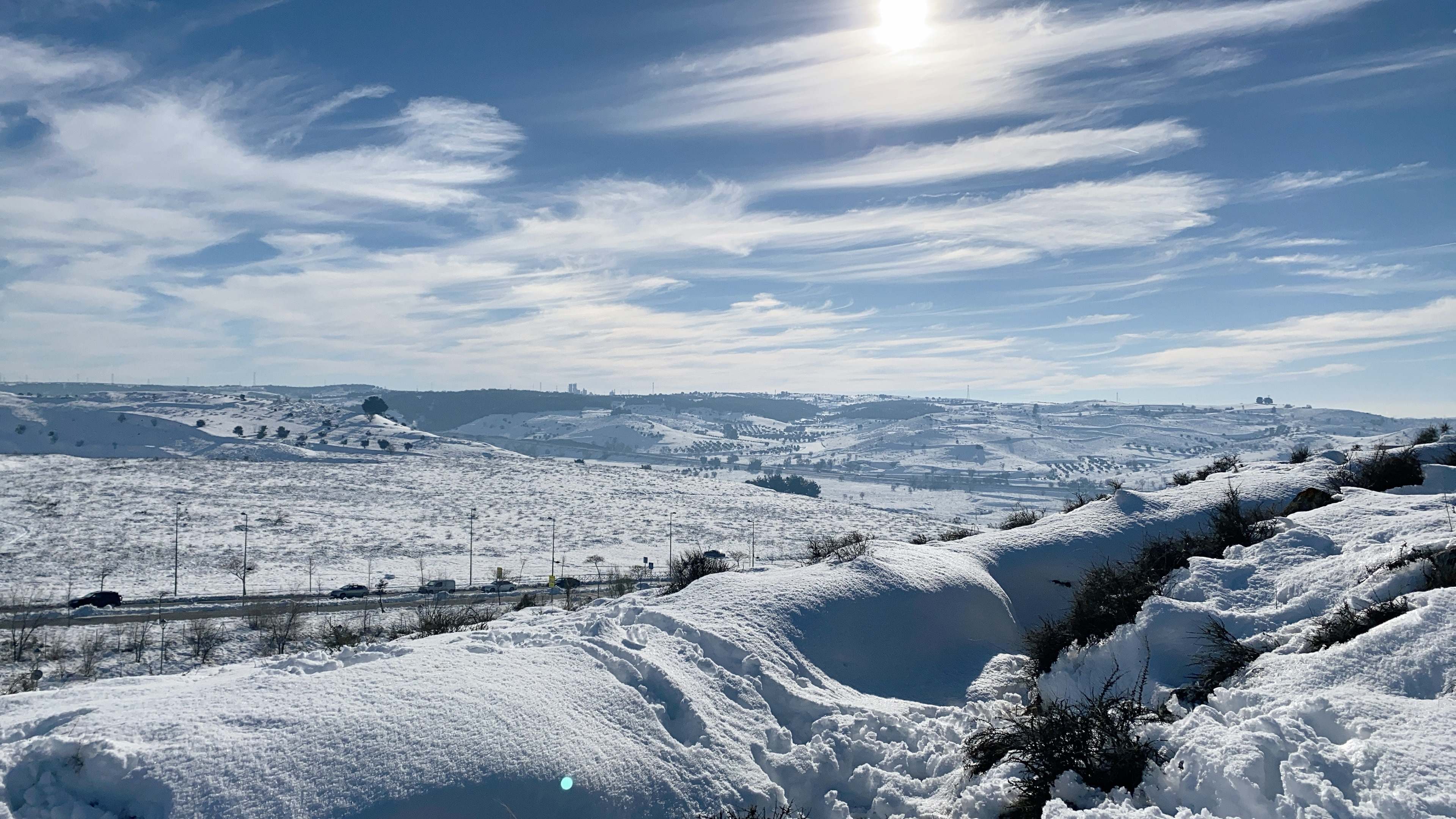 Frente atlántico por España: zonas con nieve