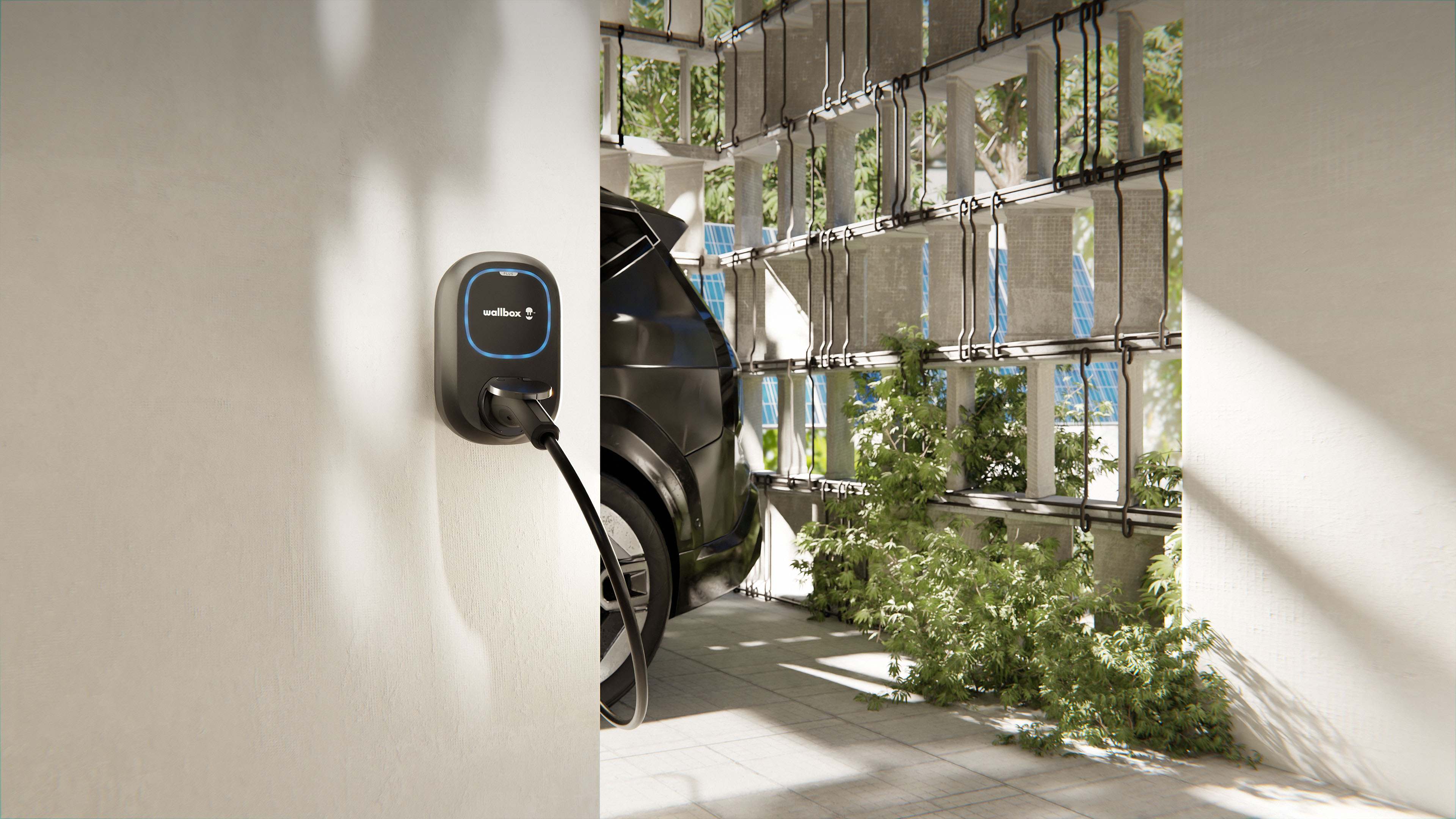 Cargador de Wallbox. EE