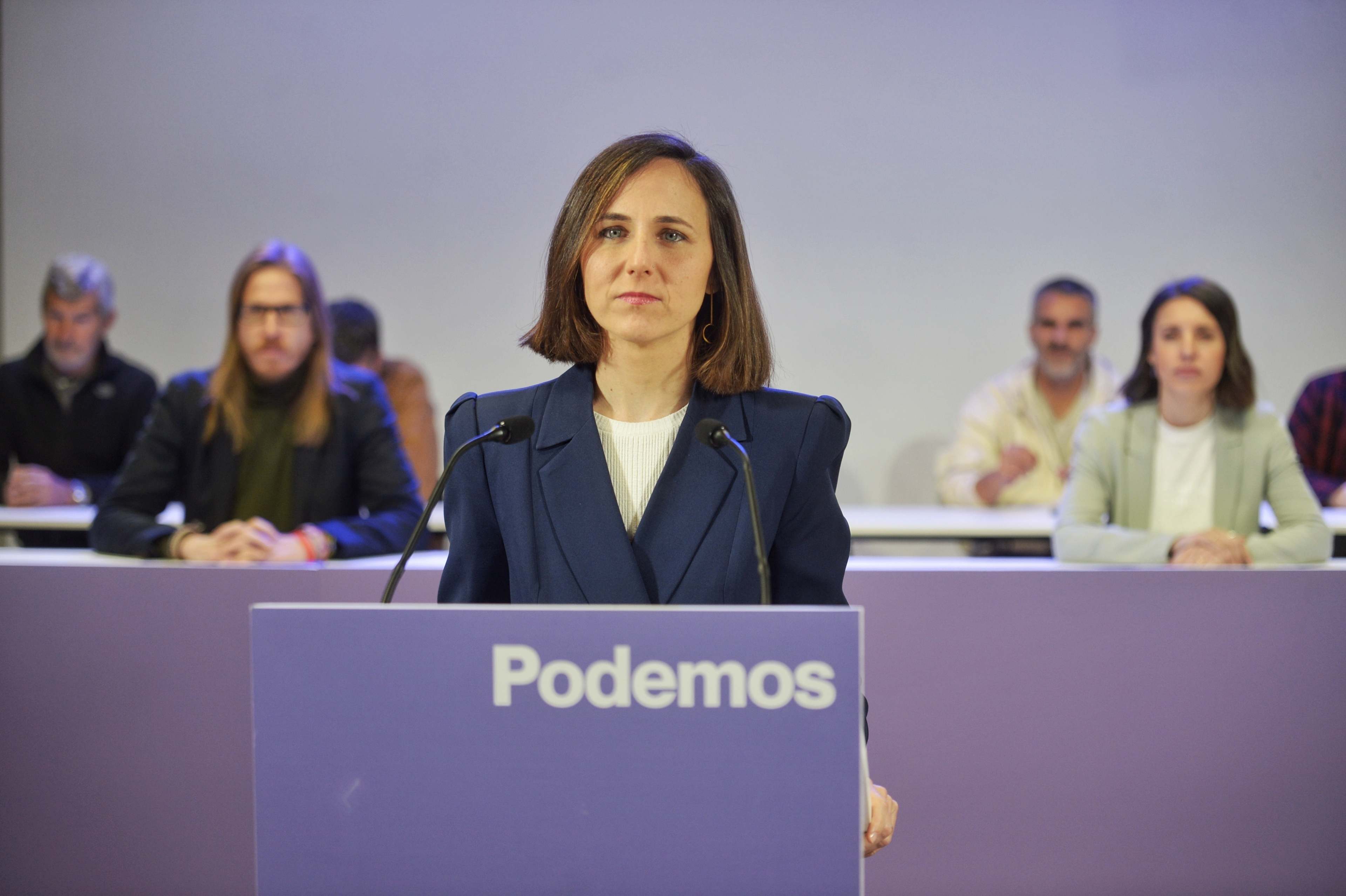 La secretaria general de Podemos, Ione Belarra.