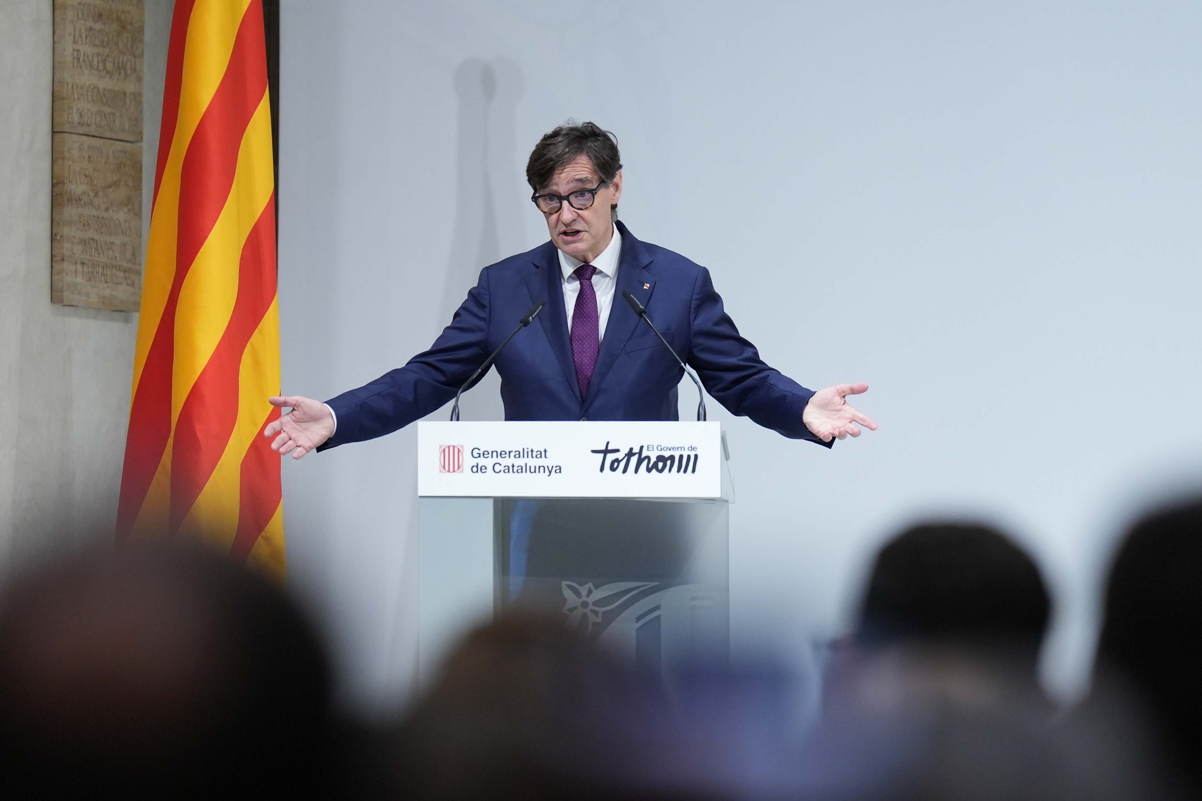 El presidente de la Generalitat de Cataluña, Salvador Illa. EP
