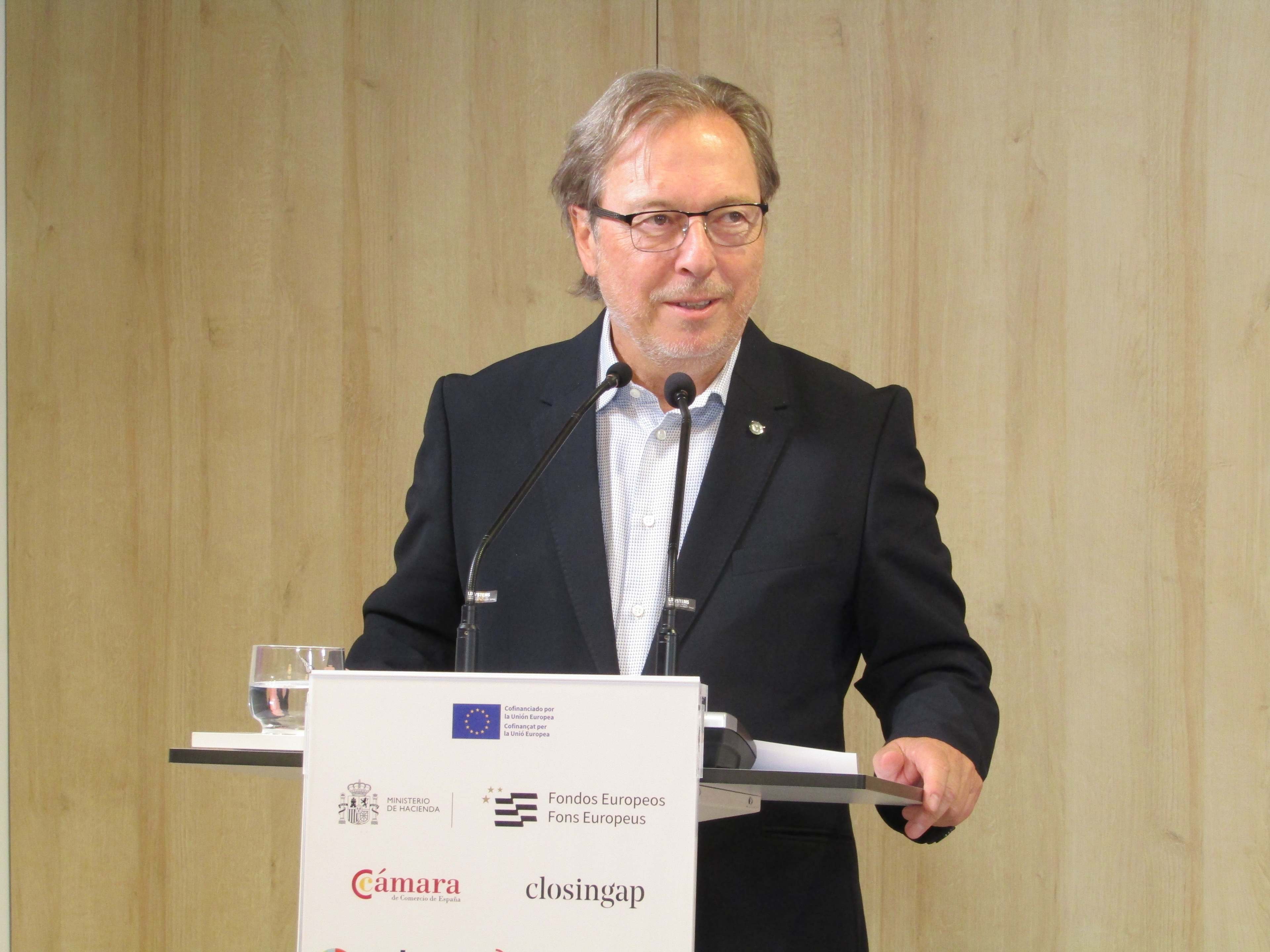El presidente de la Cámara de Comercio de Barcelona, Josep Santacreu. EE