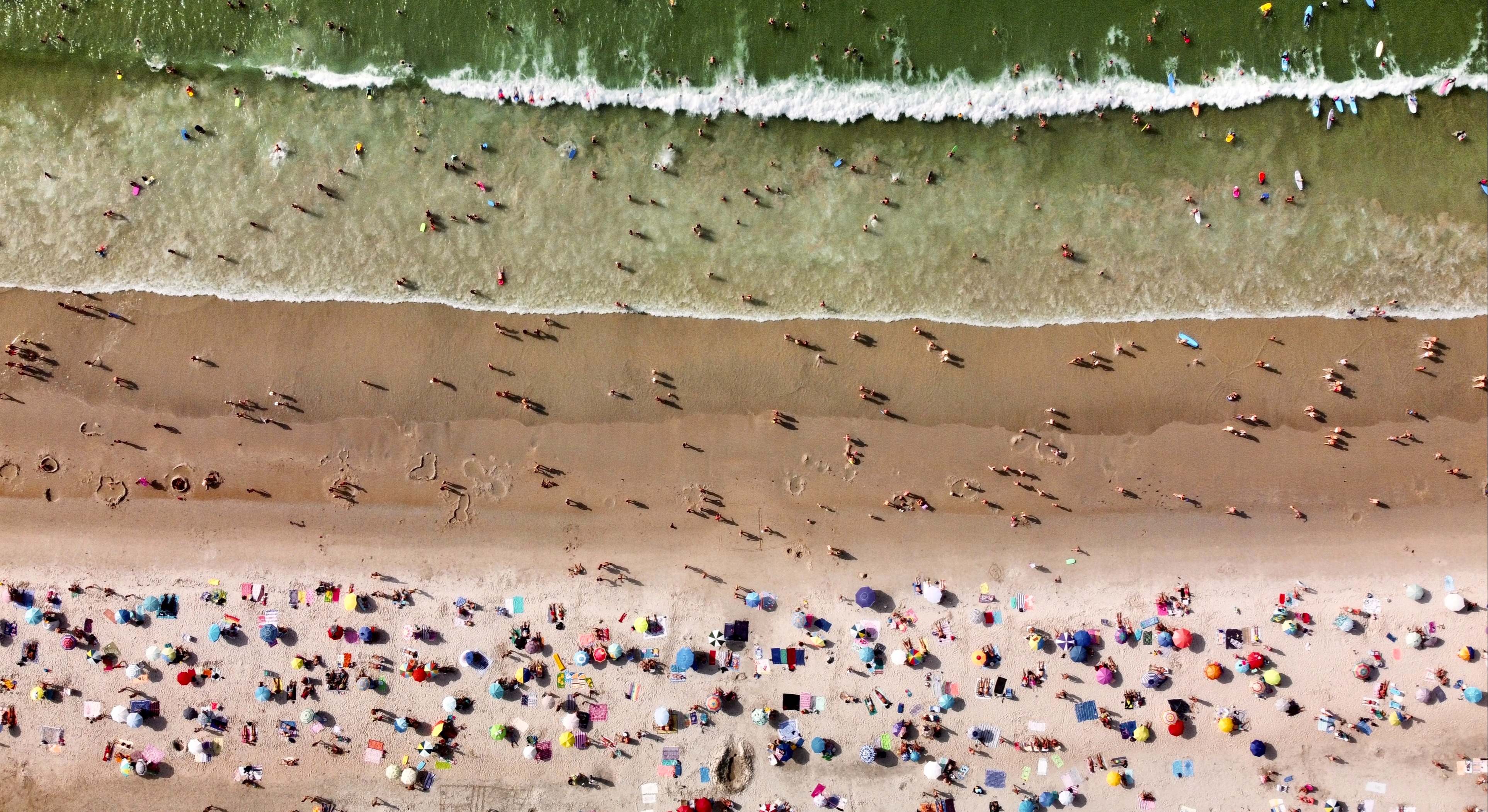 Playa de Patos, en Nigrán (Pontevedra) a 22 de agosto de 2023