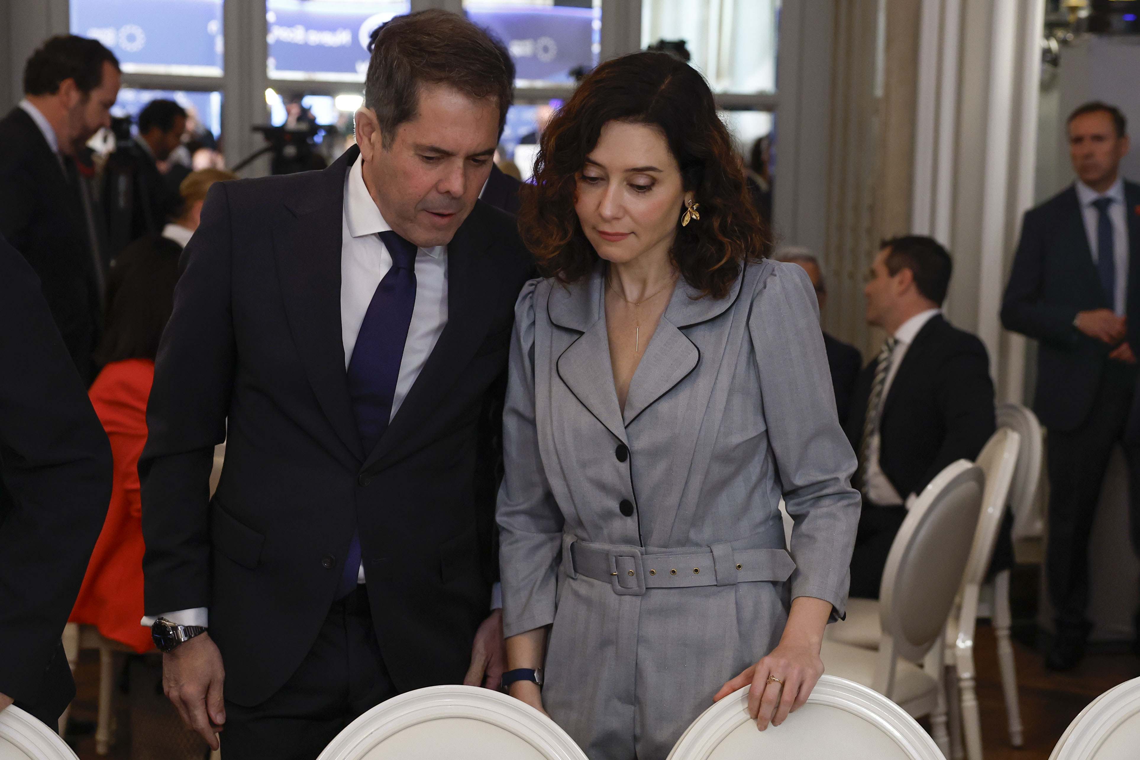 El presidente de Cepyme, Gerardo Cuerva, junto a la presidenta de la Comunidad de Madrid, Isabel Díaz Ayuso EFE.