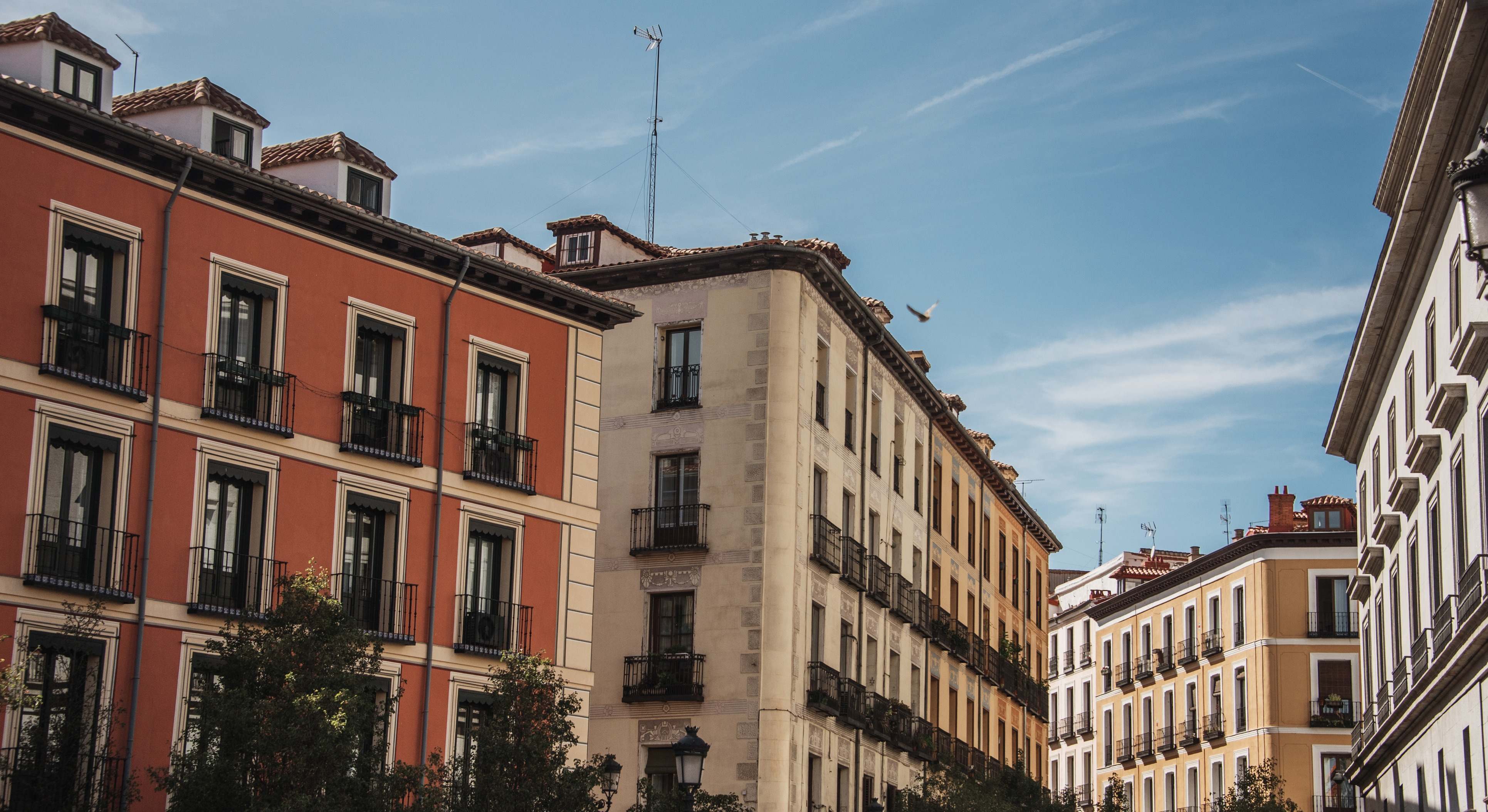 Edificios residenciales en Madrid, España