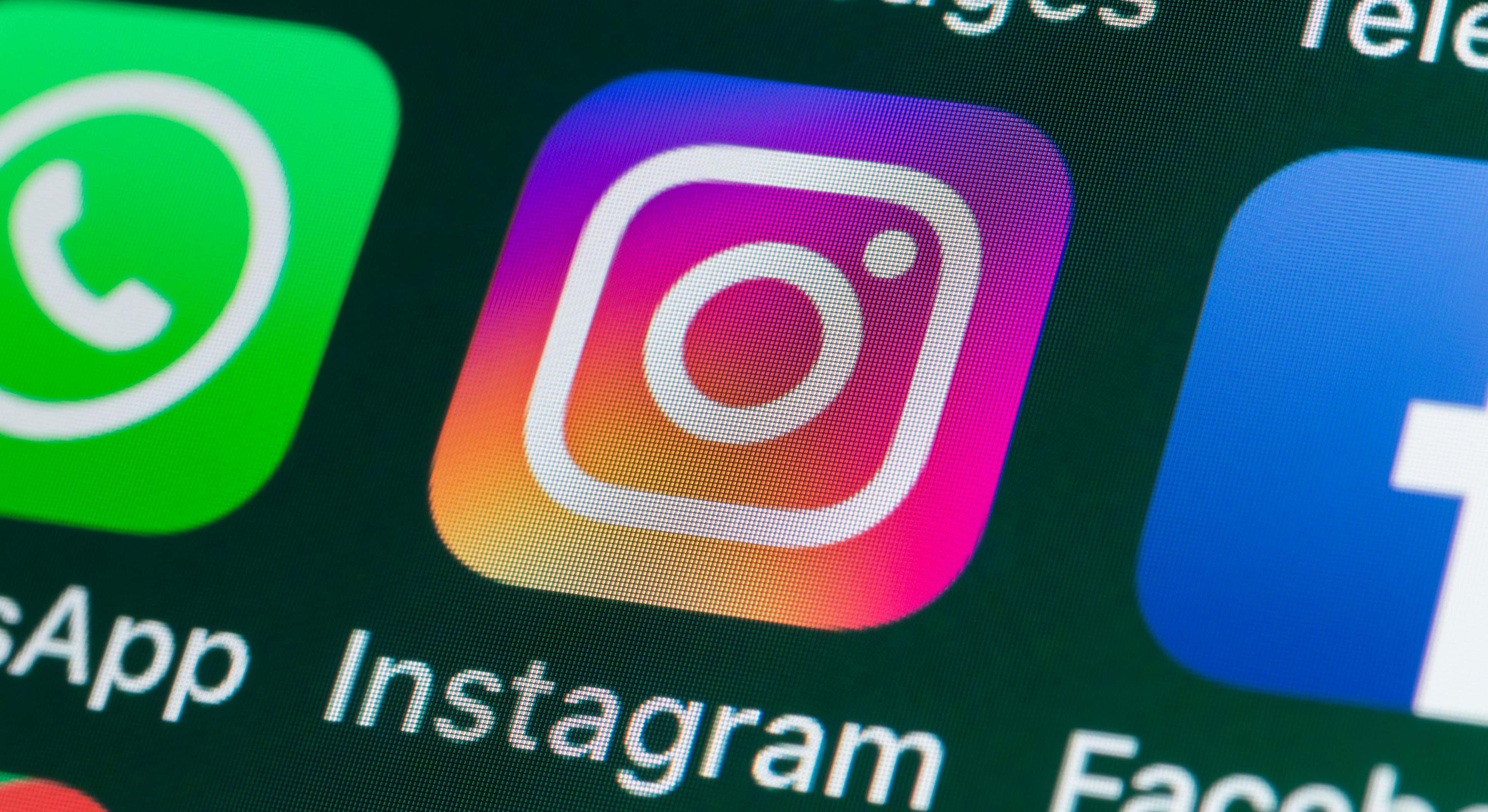 Logo de la aplicación móvil de Instagram. / Foto: iStock