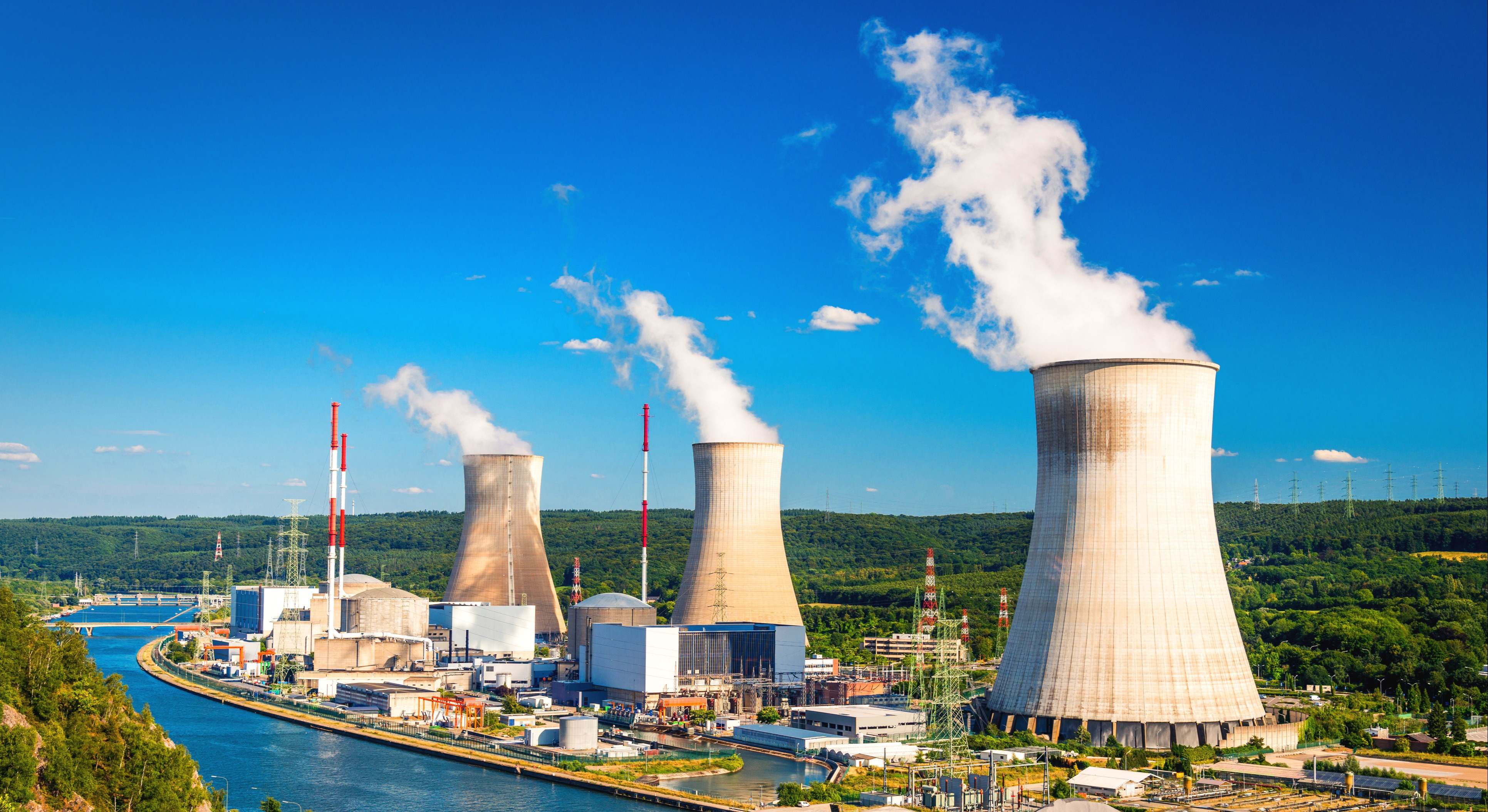 Central nuclear Tihange vapor