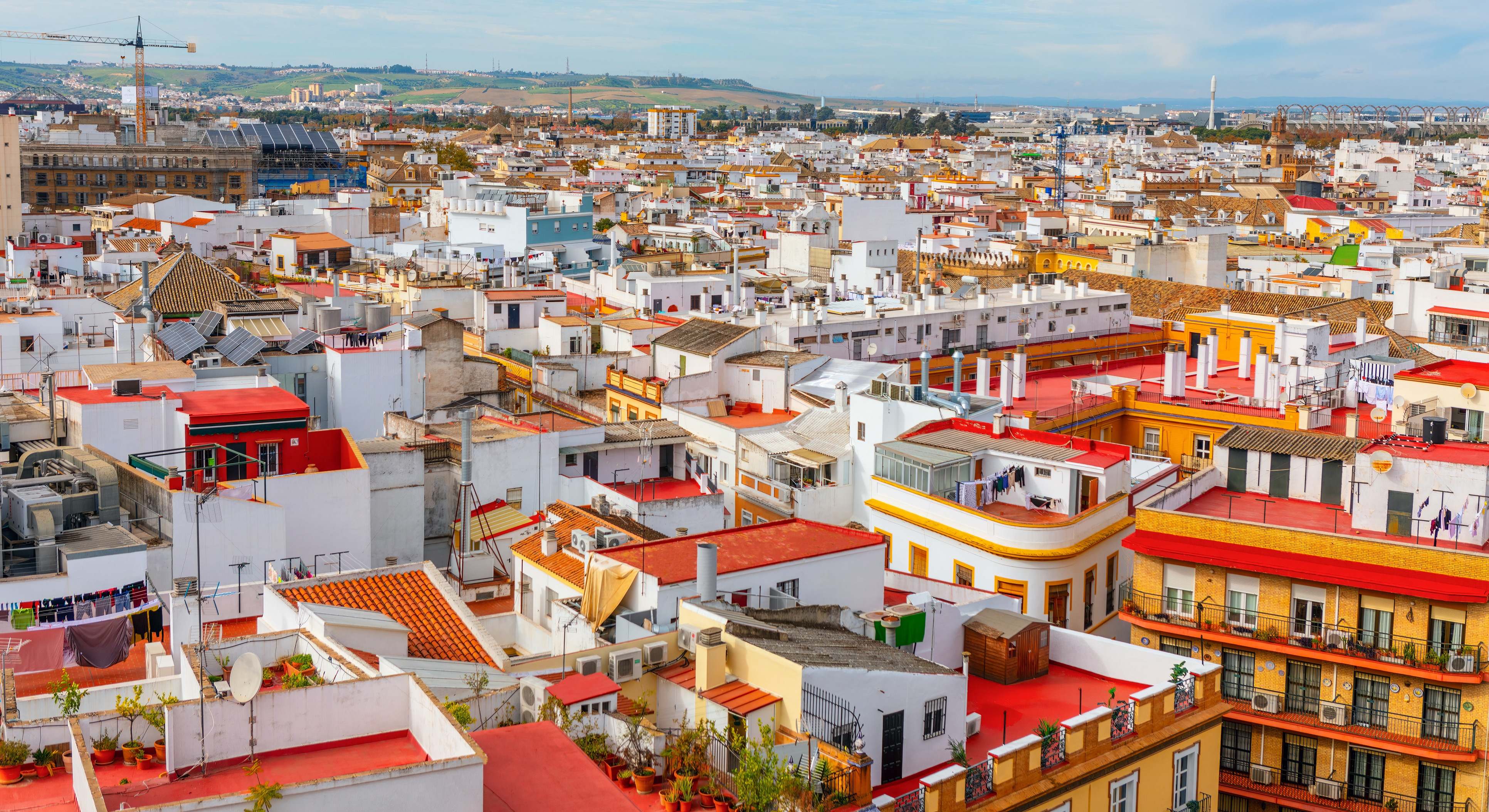 Vista panorámica de Sevilla, Andalucía