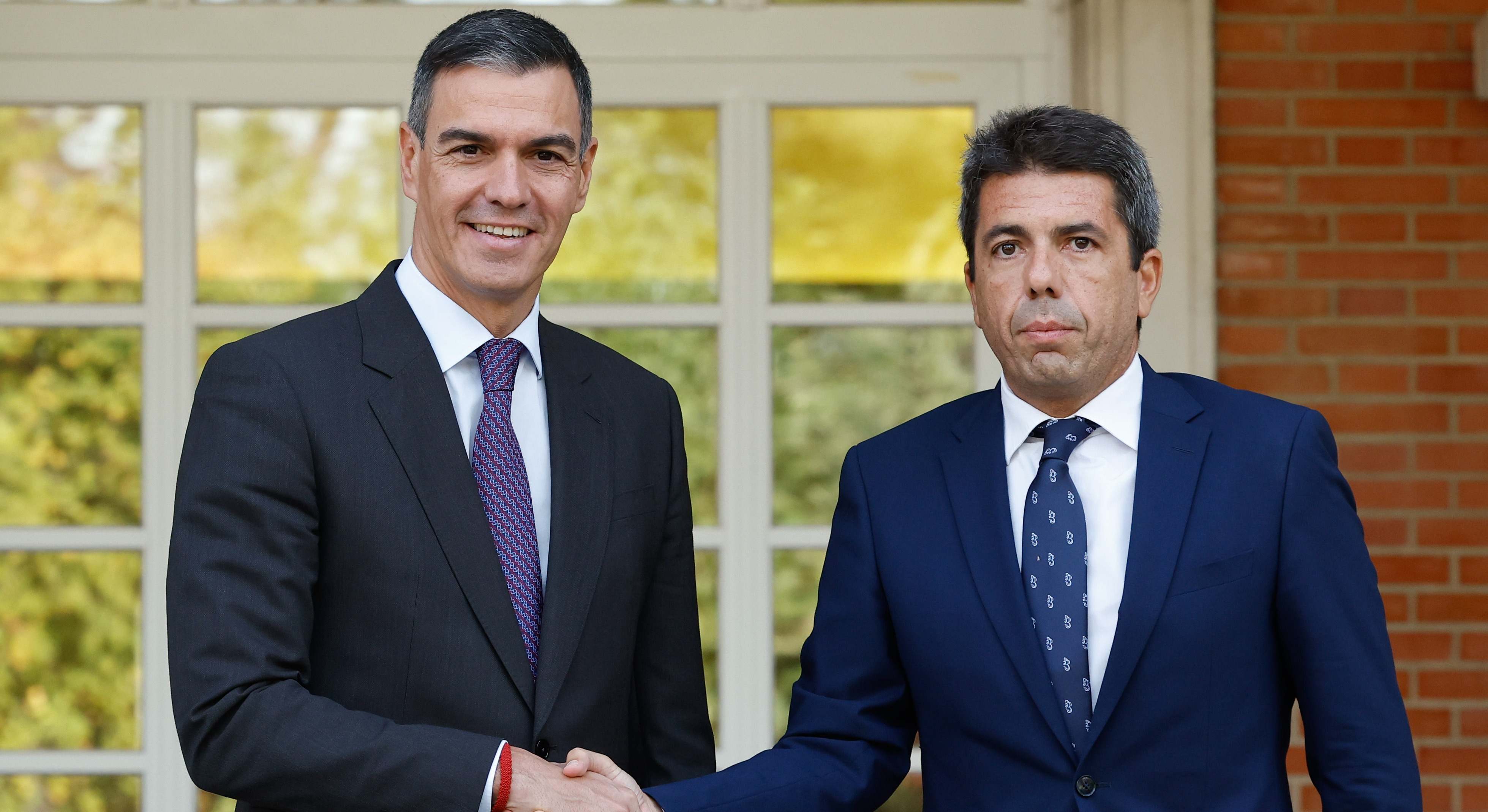 Pedro Sánchez y Carlos Mazón, en La Moncloa este viernes.