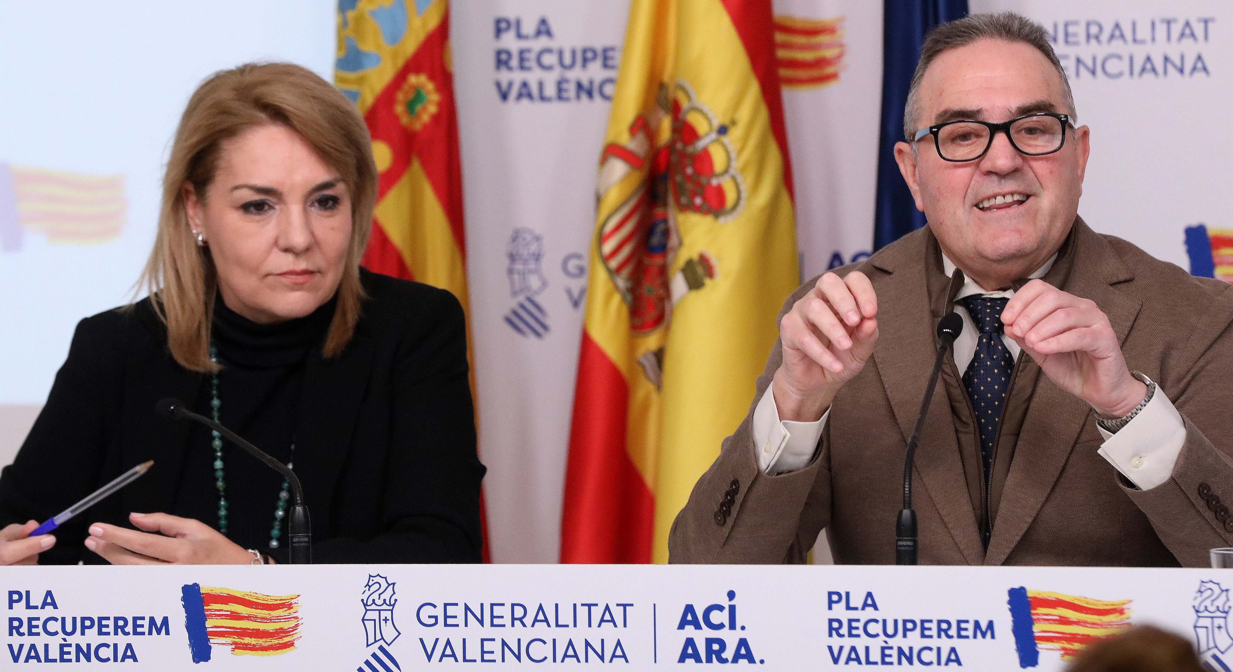 La vicepresidenta y el vicepresidente valencianos.
