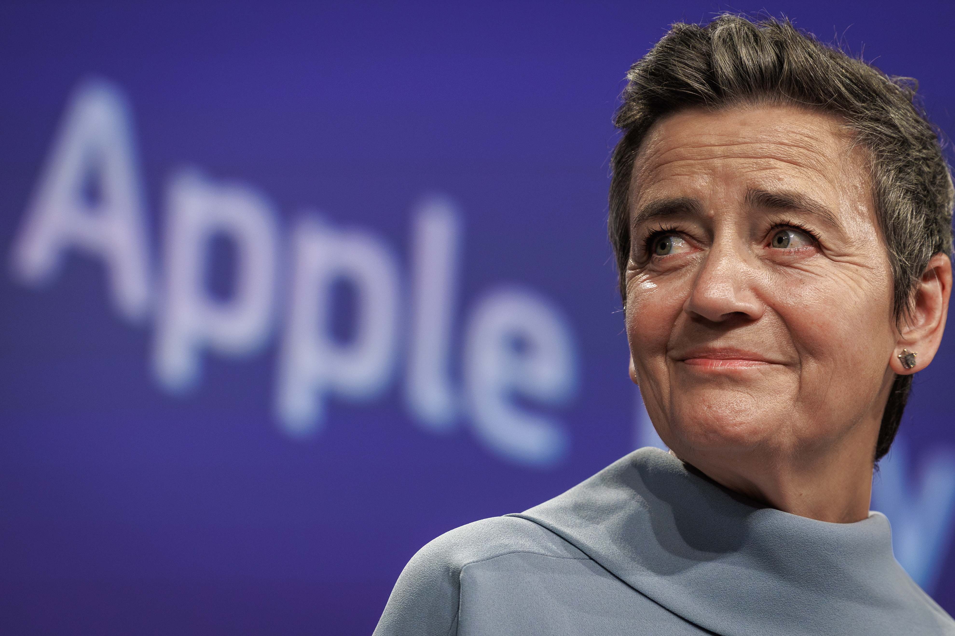 La vicepresidenta de la Comisión Europea, Margrethe Vestager.