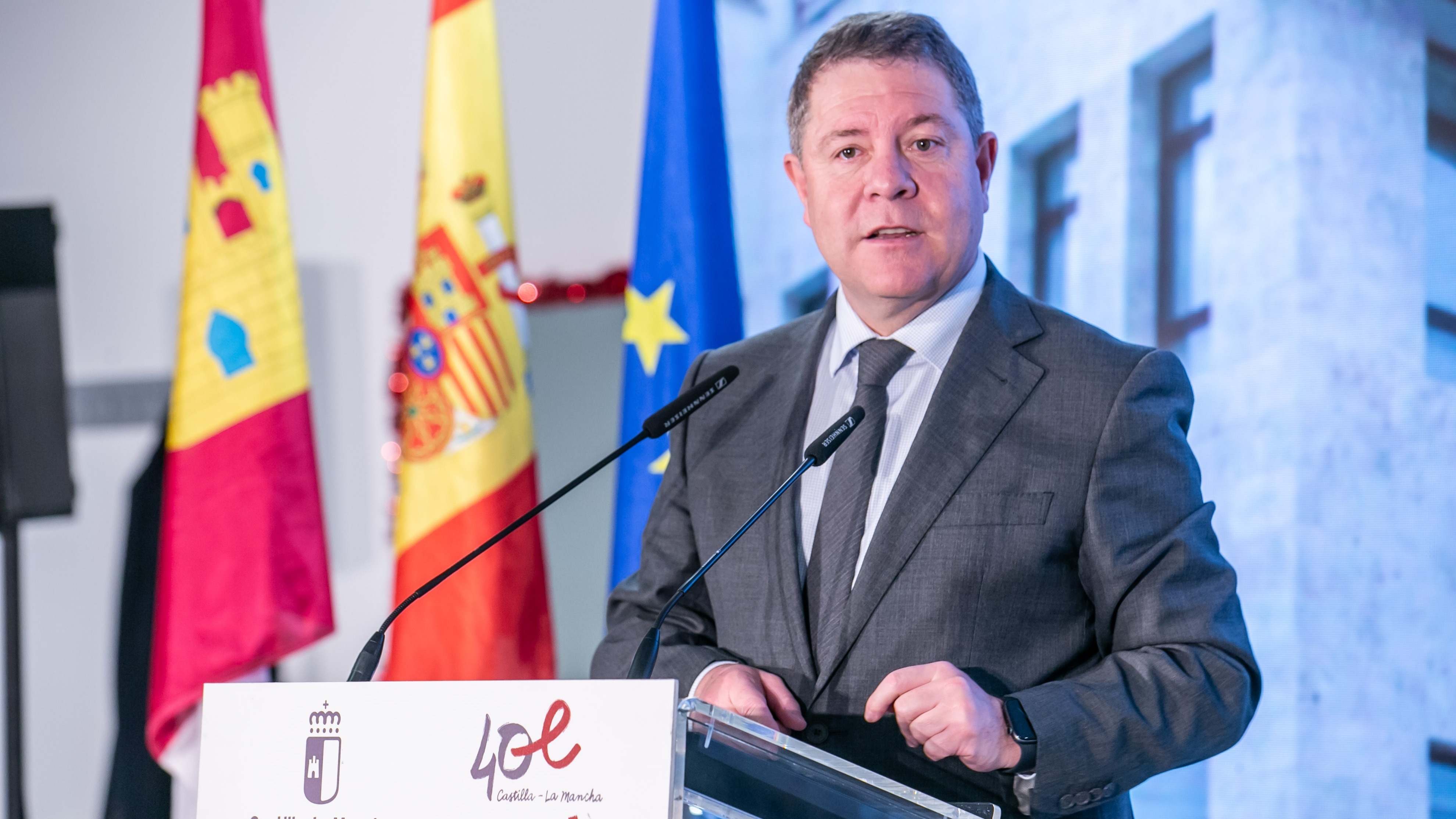 El presidente de Castilla-La Mancha, Emiliano García-Page