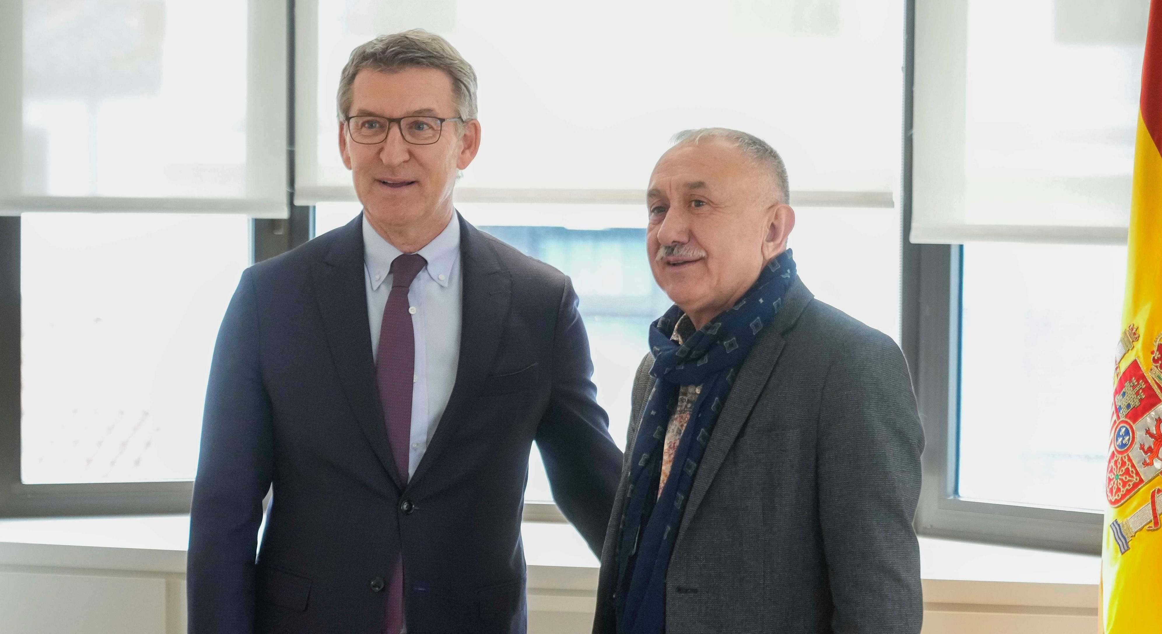 Alberto Núñez Fiejóo y Pepe Álvarez. / Foto: PP.