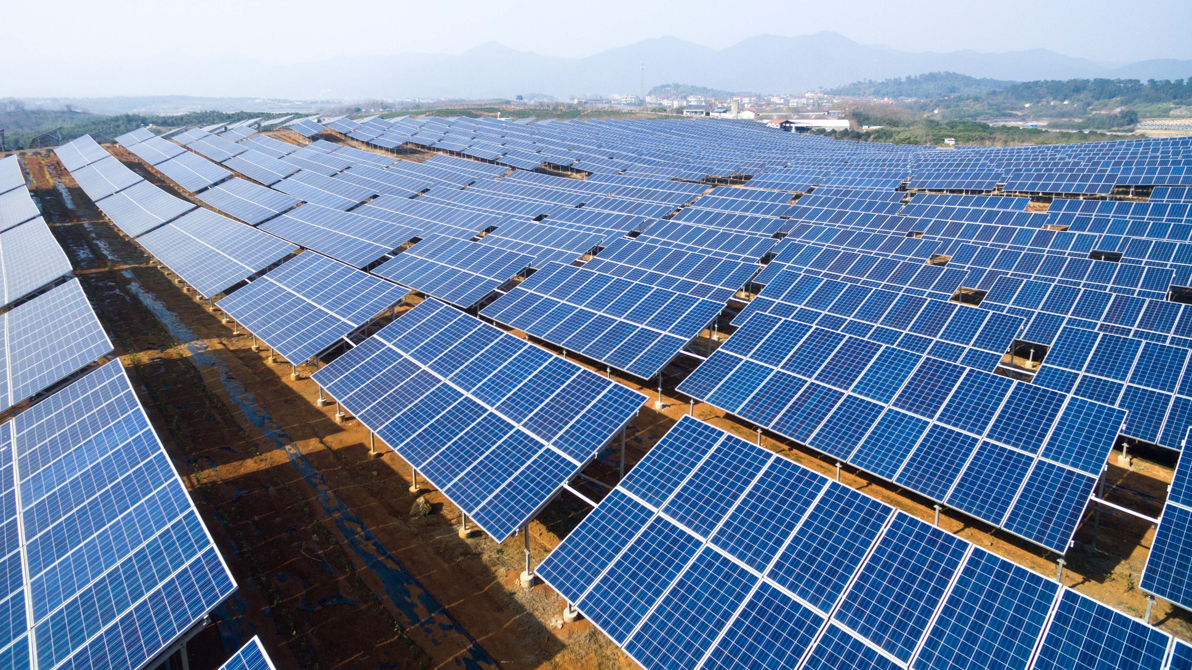 Planta solar fotovoltaica.