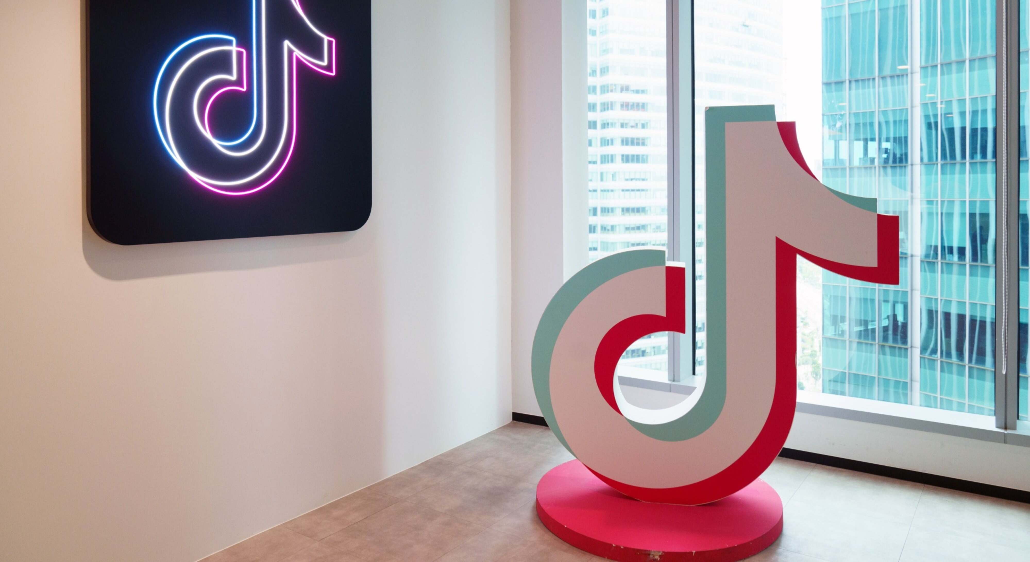 Oficina de TikTok en Singapur. Foto: Bloomberg