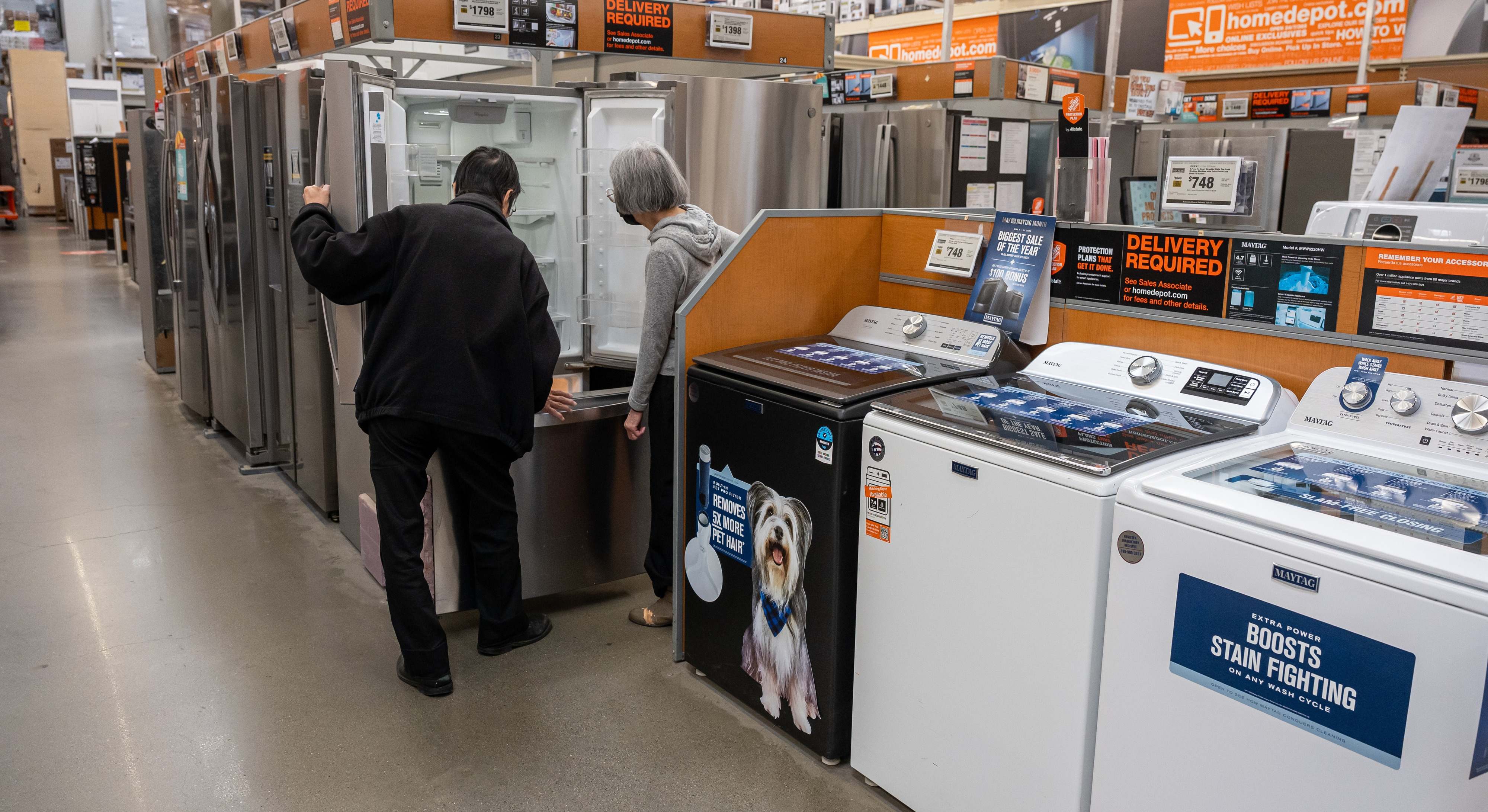 Una tienda de electrodomésticos en EEUU. Foto: Bloomberg