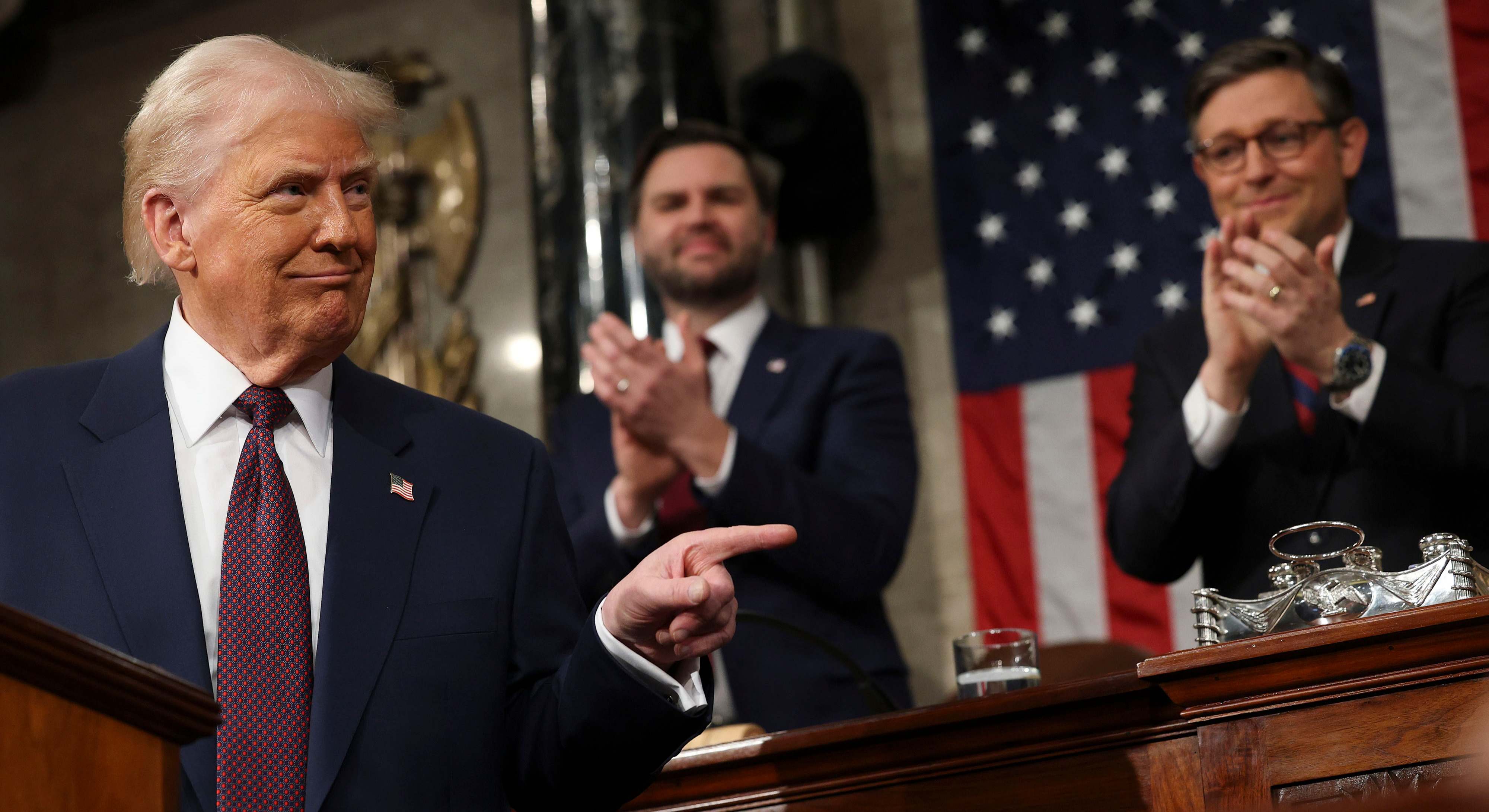 Donald Trump durante una sesión del Congreso de EEUU (Bloomberg)