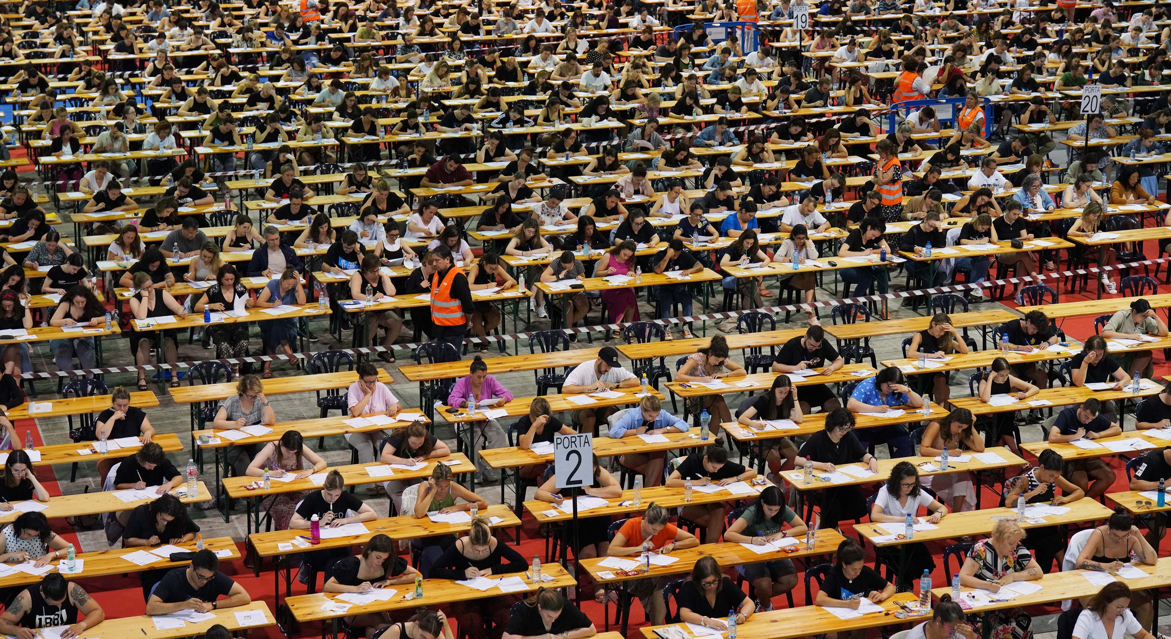 Examen de oposiciones de Enfermería del Sergas de 2023 en Silleda, Pontevedra