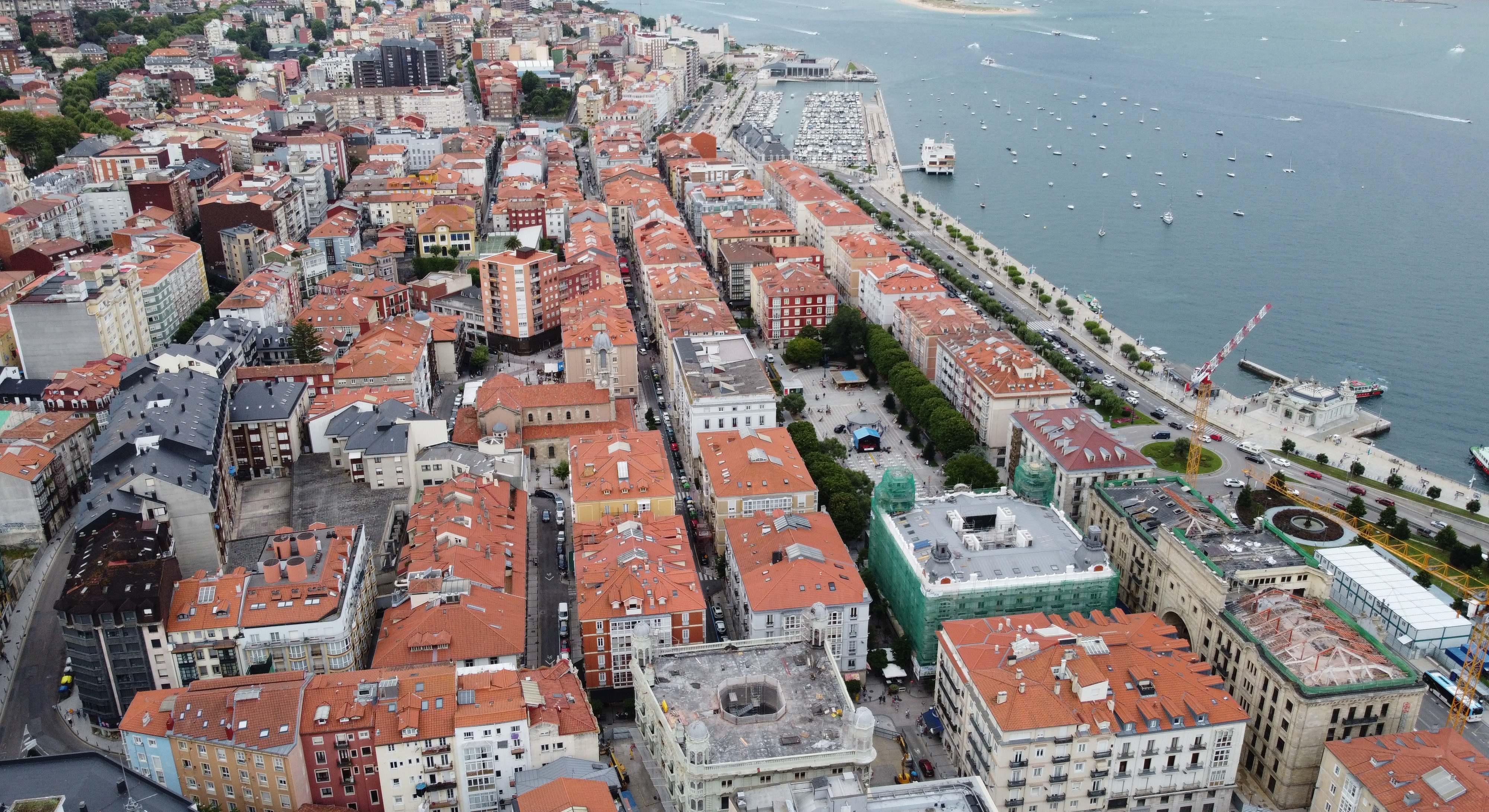 Vista aérea de Santander, Cantabria
