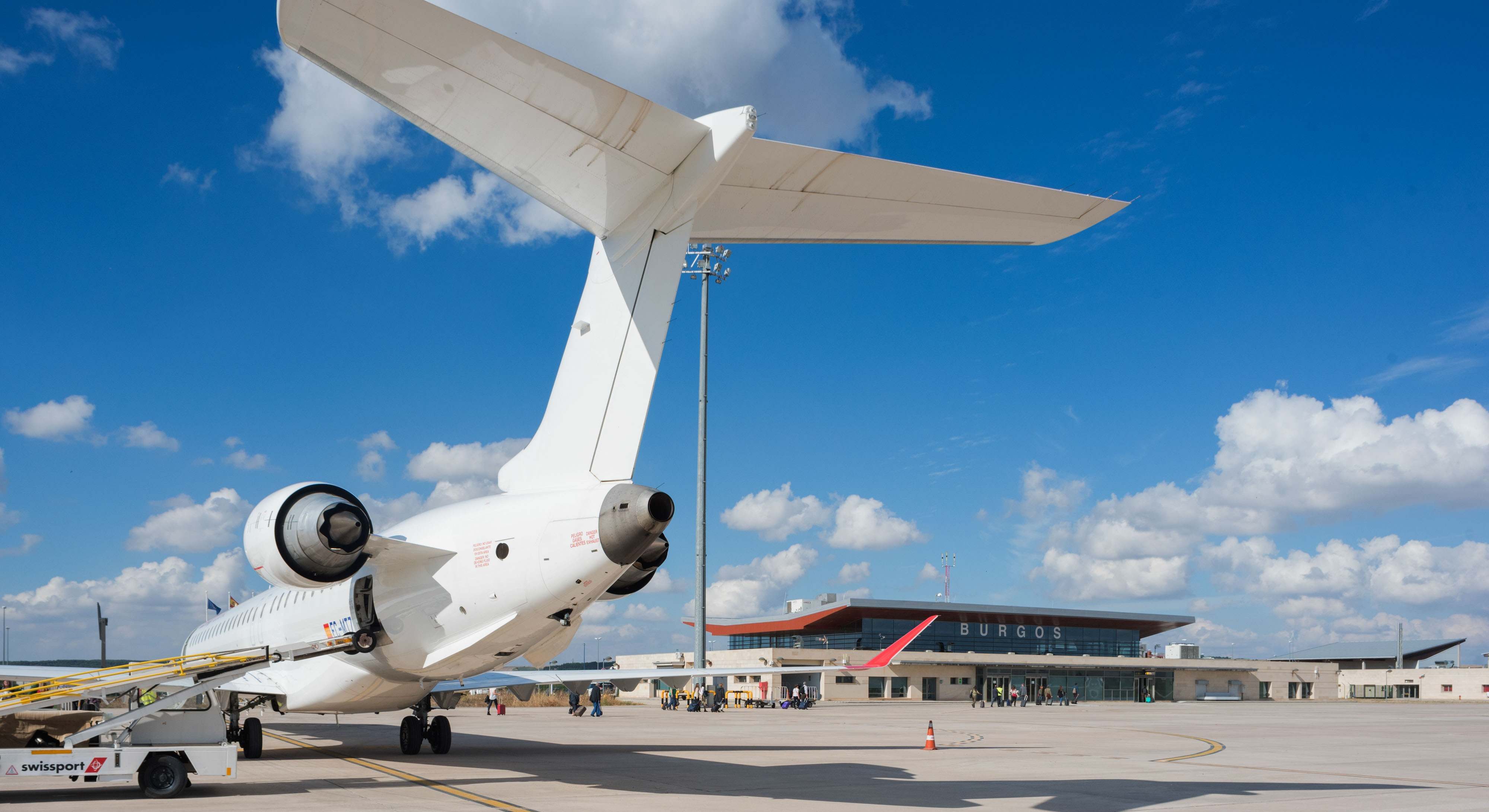 Jet privado en el aeropuerto de Burgos.