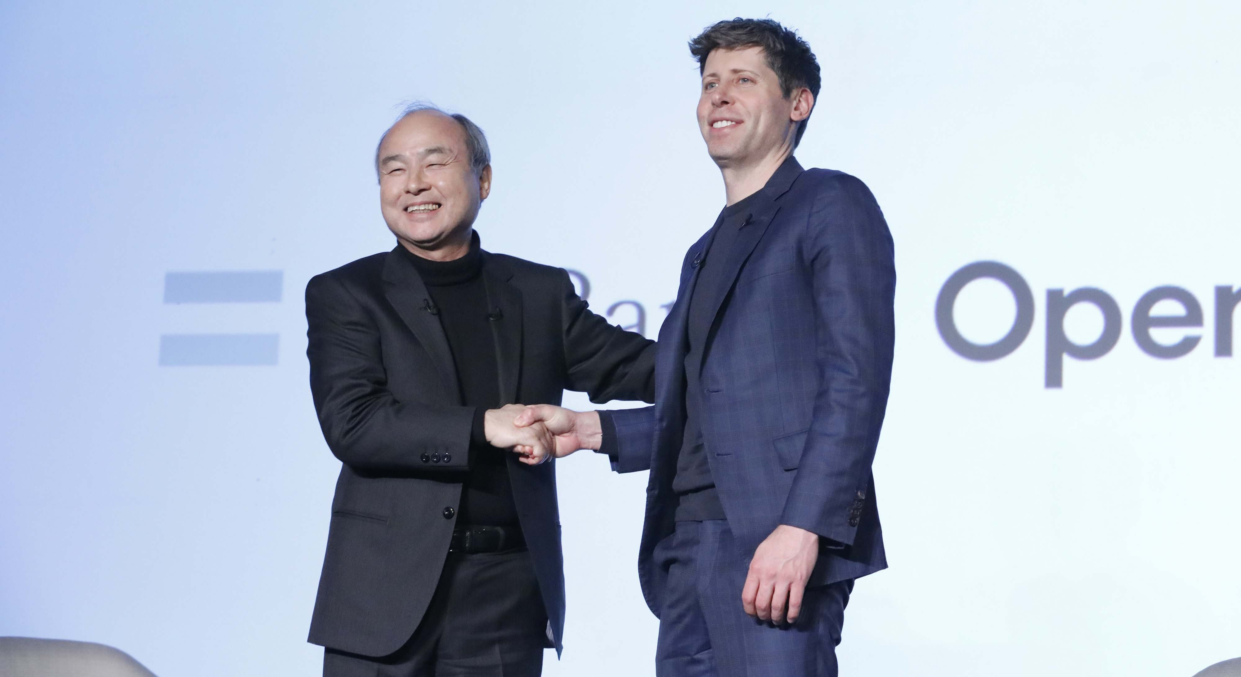 Masayoshi Son y Sam Altman