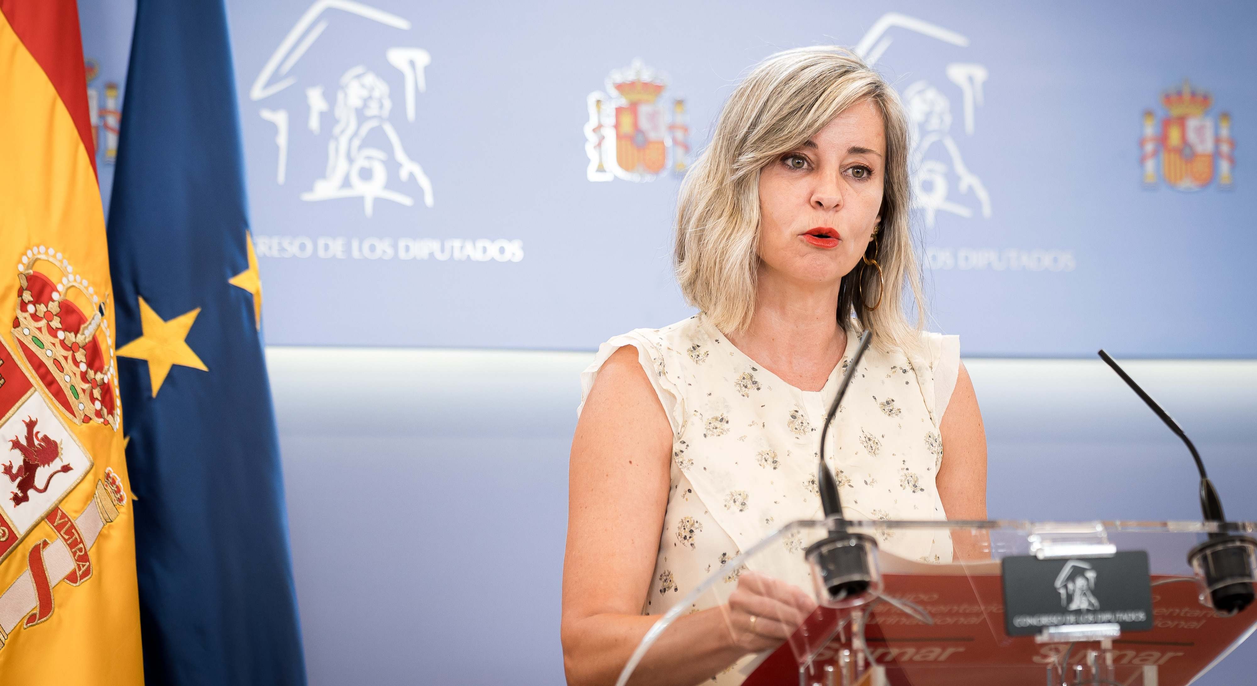 La portavoz de Sumar en el Congreso, Verónica Martínez Barbero.