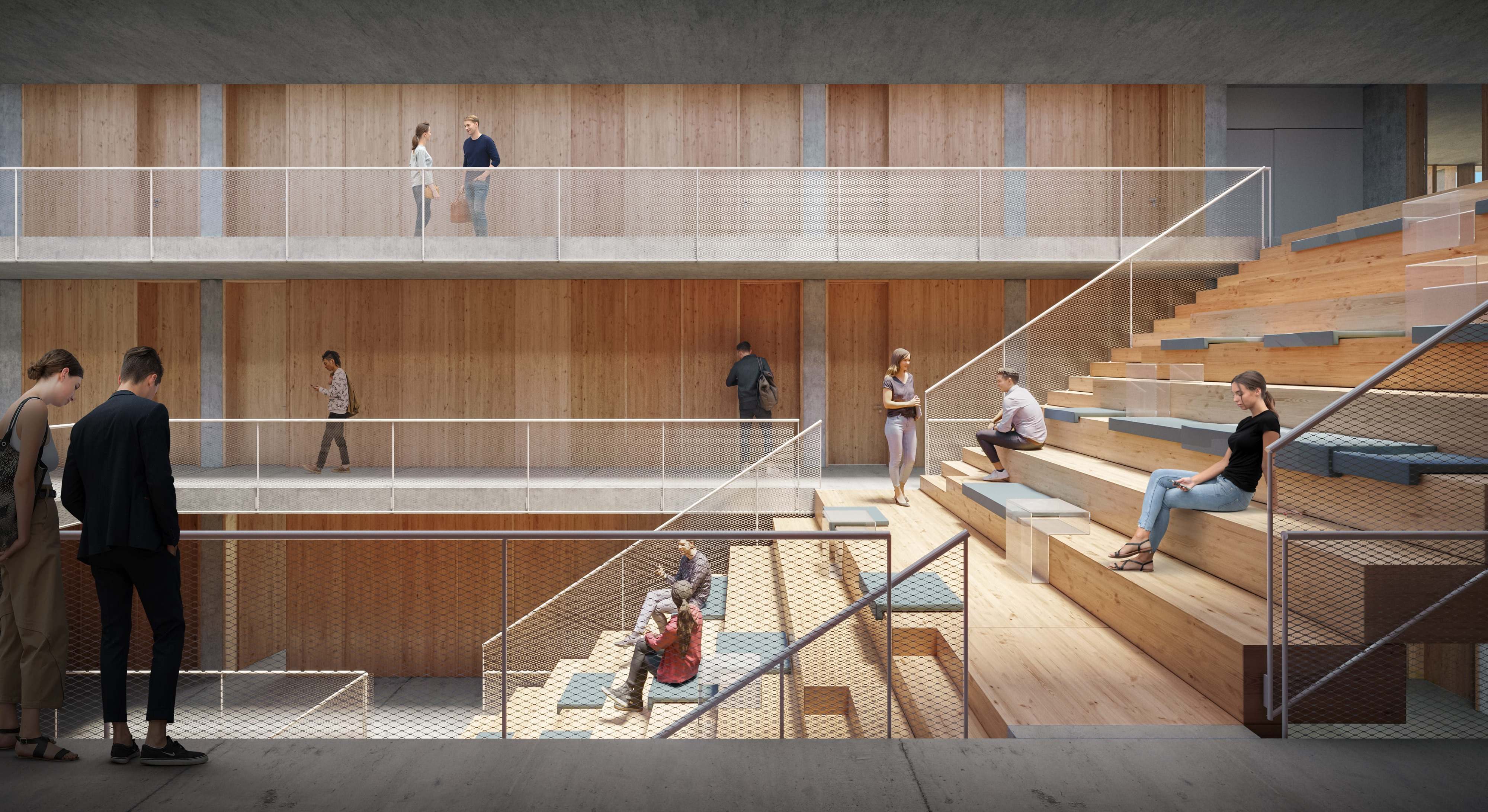 Interior del nuevo campus del CEU