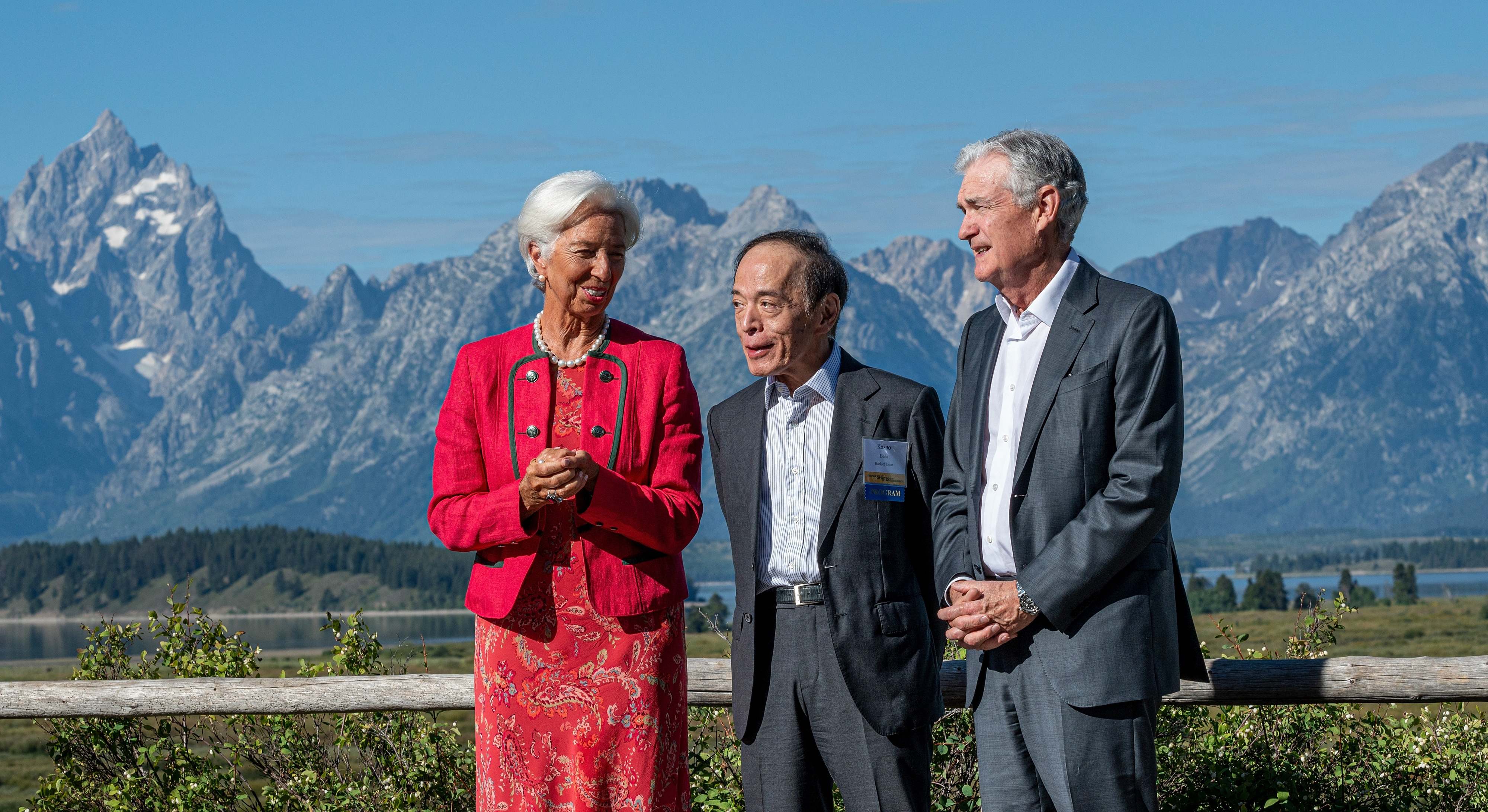Lagarde, Ueda y Powell, en Jackson Hole