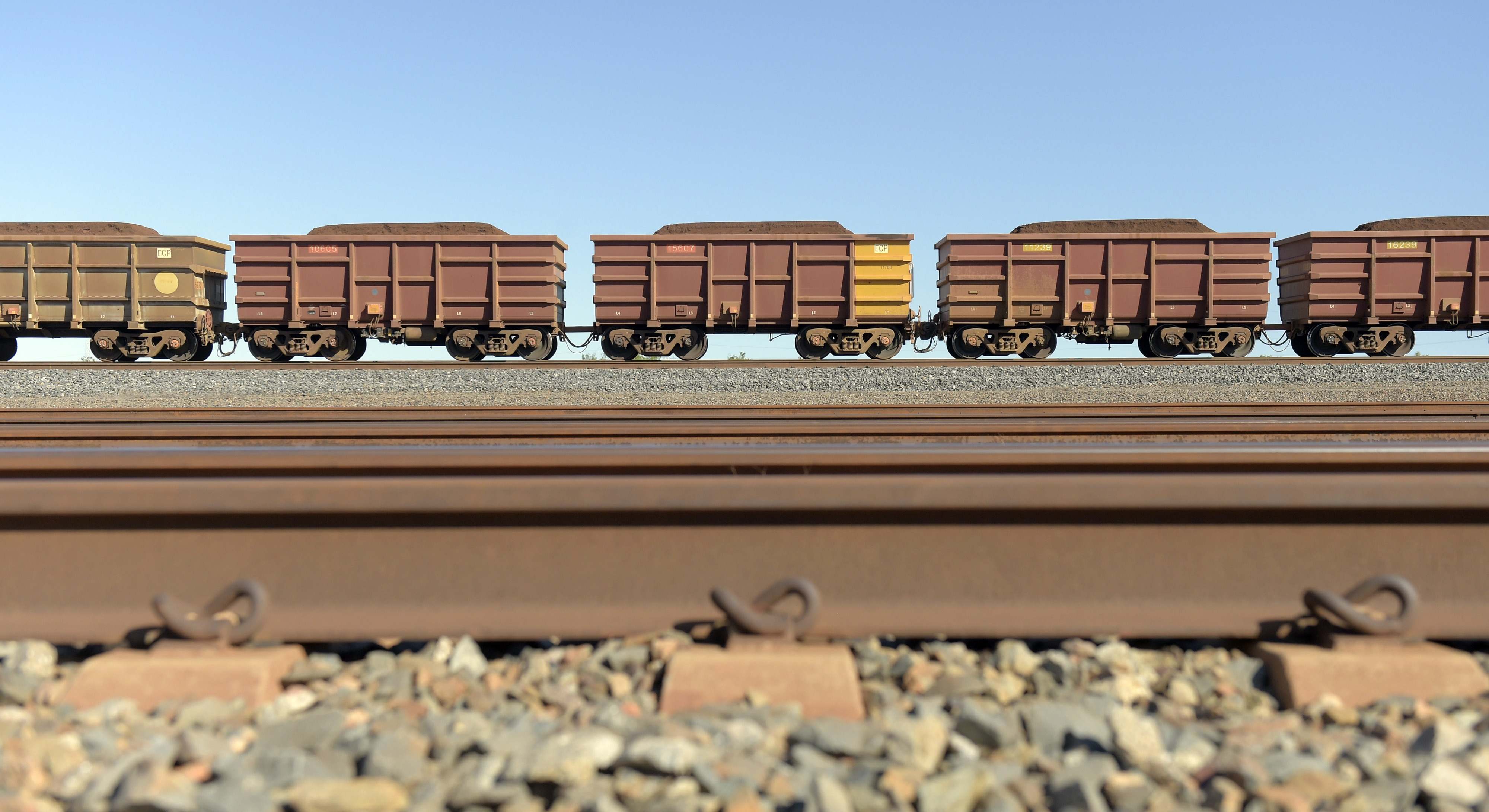 cobre minera trenes